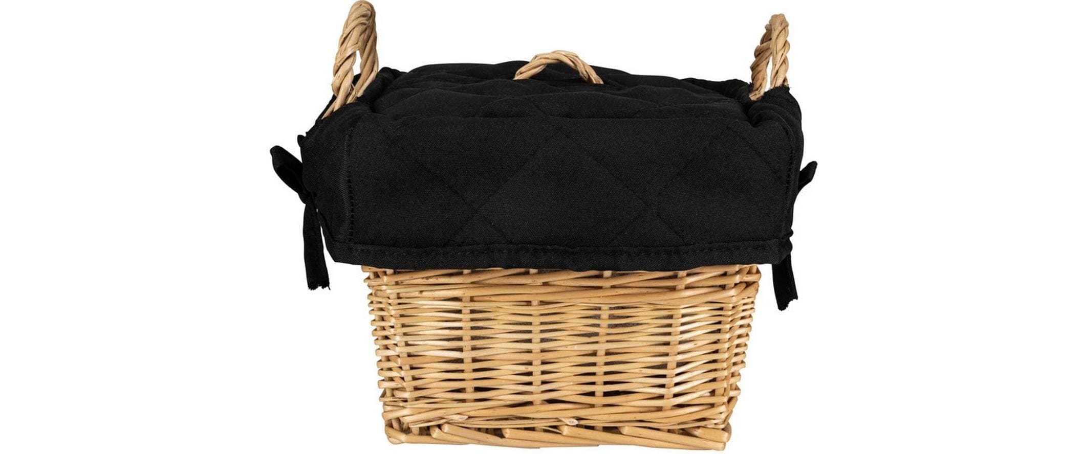 Nouvel Panier à pain »Black, 21 x 21 x 15 cm« 1 cuis tlg. Mit Einlage aus Baumwolle