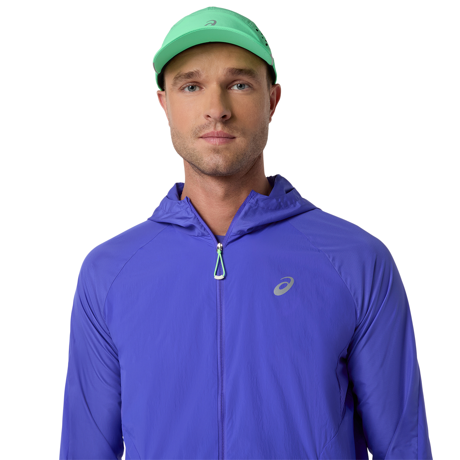 Asics Veste de course à pied »ROAD PACKABLE JACKET« mit Kapuze Übergangsjacke