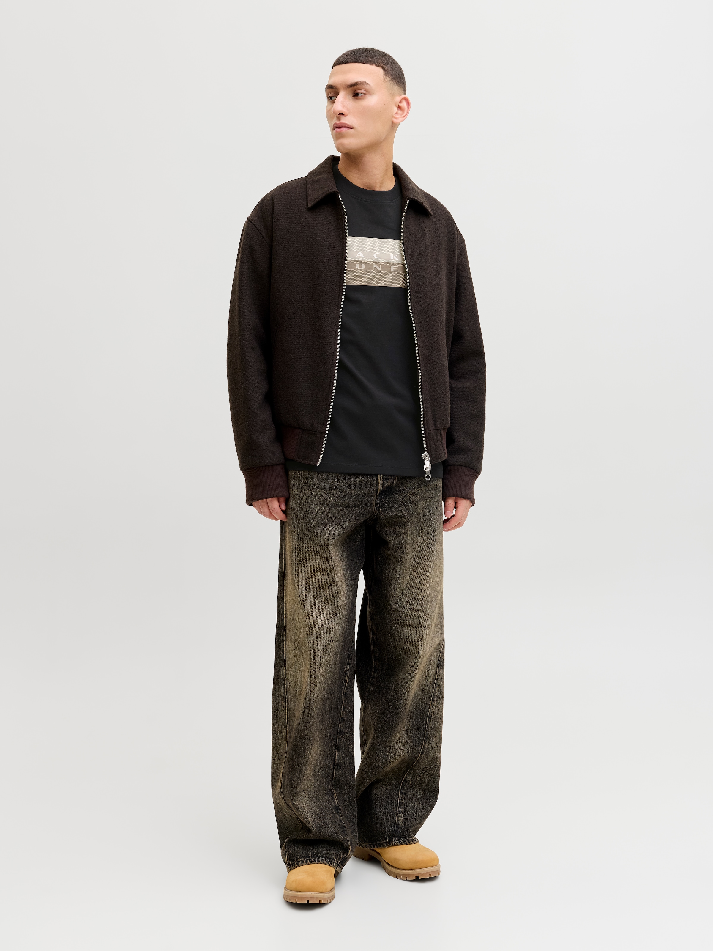 Jack & Jones T-shirt à manches courtes »JCOFUSION DOTS PRINT TEE SS CREW SN« Baumwolle, regular fit