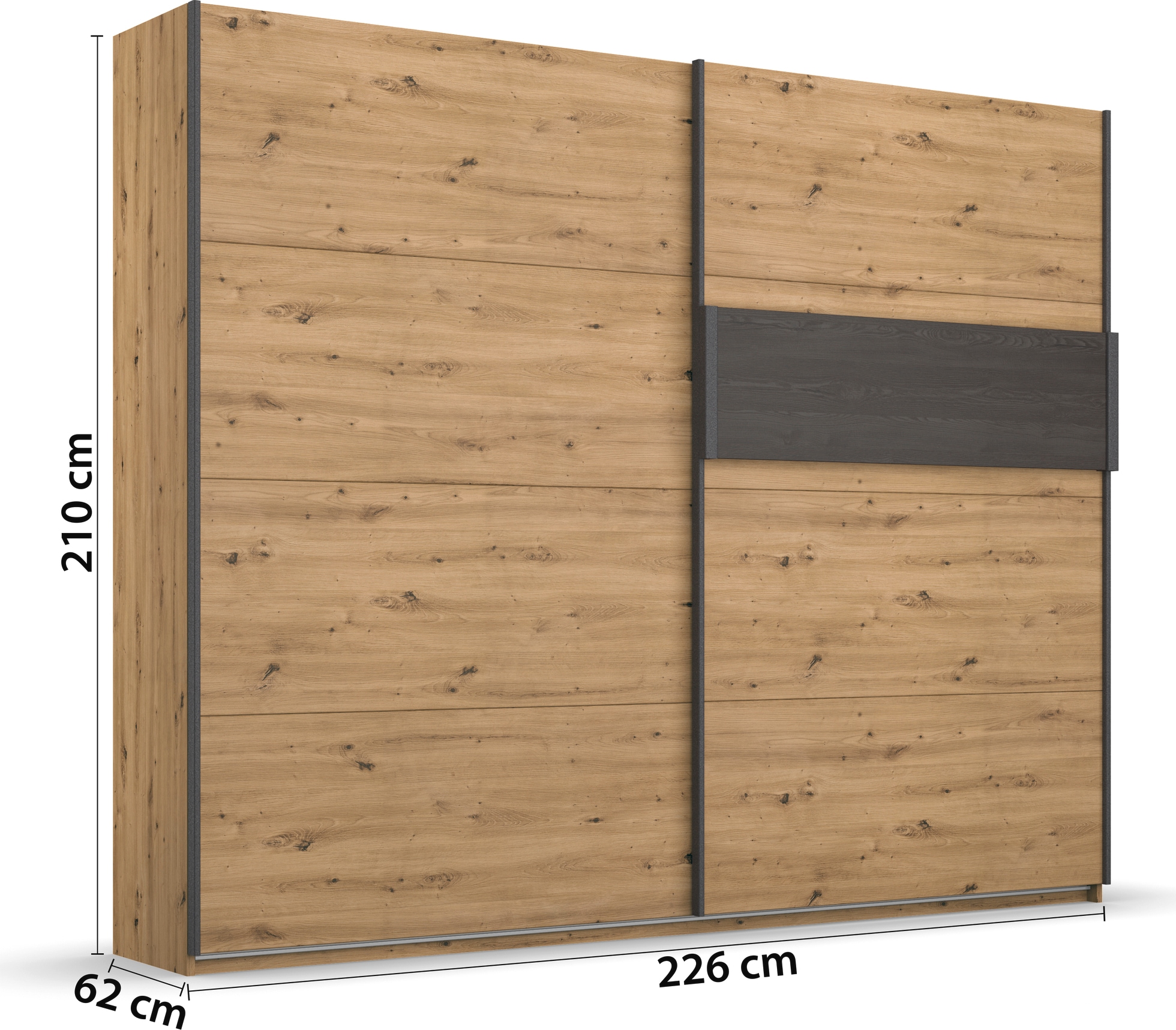 rauch Schwebetürenschrank »Kleiderschrank Schrank Garderobe Schlafzimmerschrank APOLLON« inkl. praktischem Hängeelement mit 6 Kleiderhaken MADE IN GERMANY
