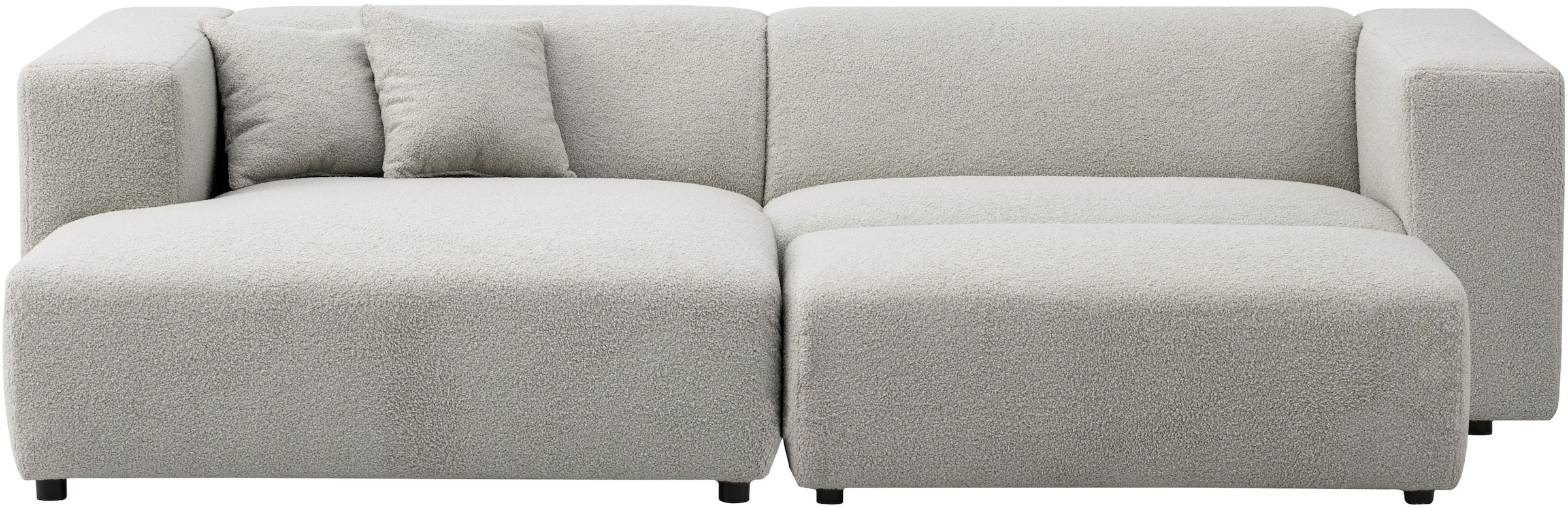 Home affaire Polsterecke »BAKELS, Ecksofa-Set mit Hocker, L-Form mit Schlaffunktion« Ecksofa-Set (incl. Hocker) im trendigen Megacord