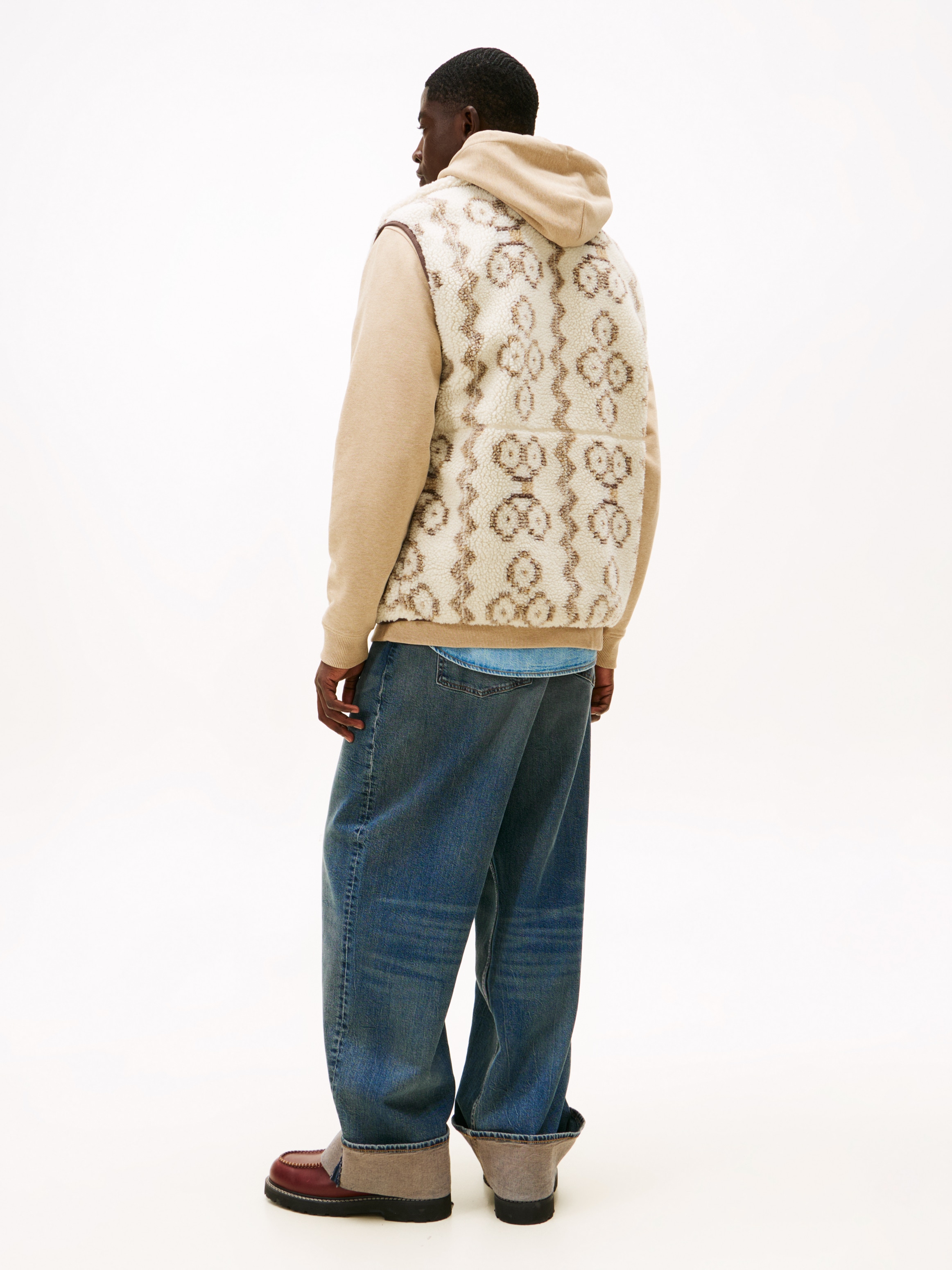 Tommy Jeans Gilet polaire »TJM TEDDY AOP« Stehkragen, normale Passform