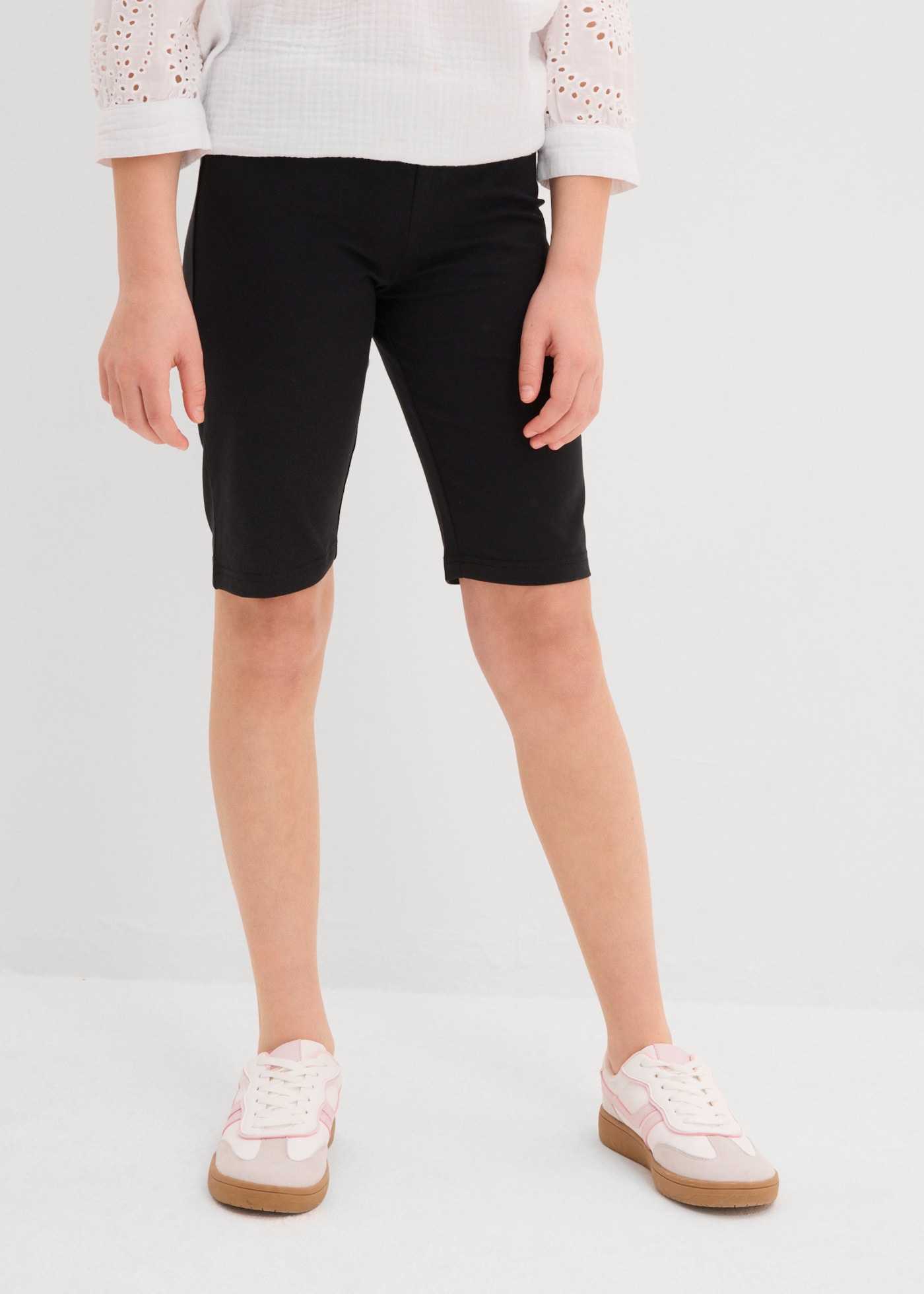 bonprix Pantalon cycliste  aus elastischem Baumwoll-Mix, bequemer Schnitt