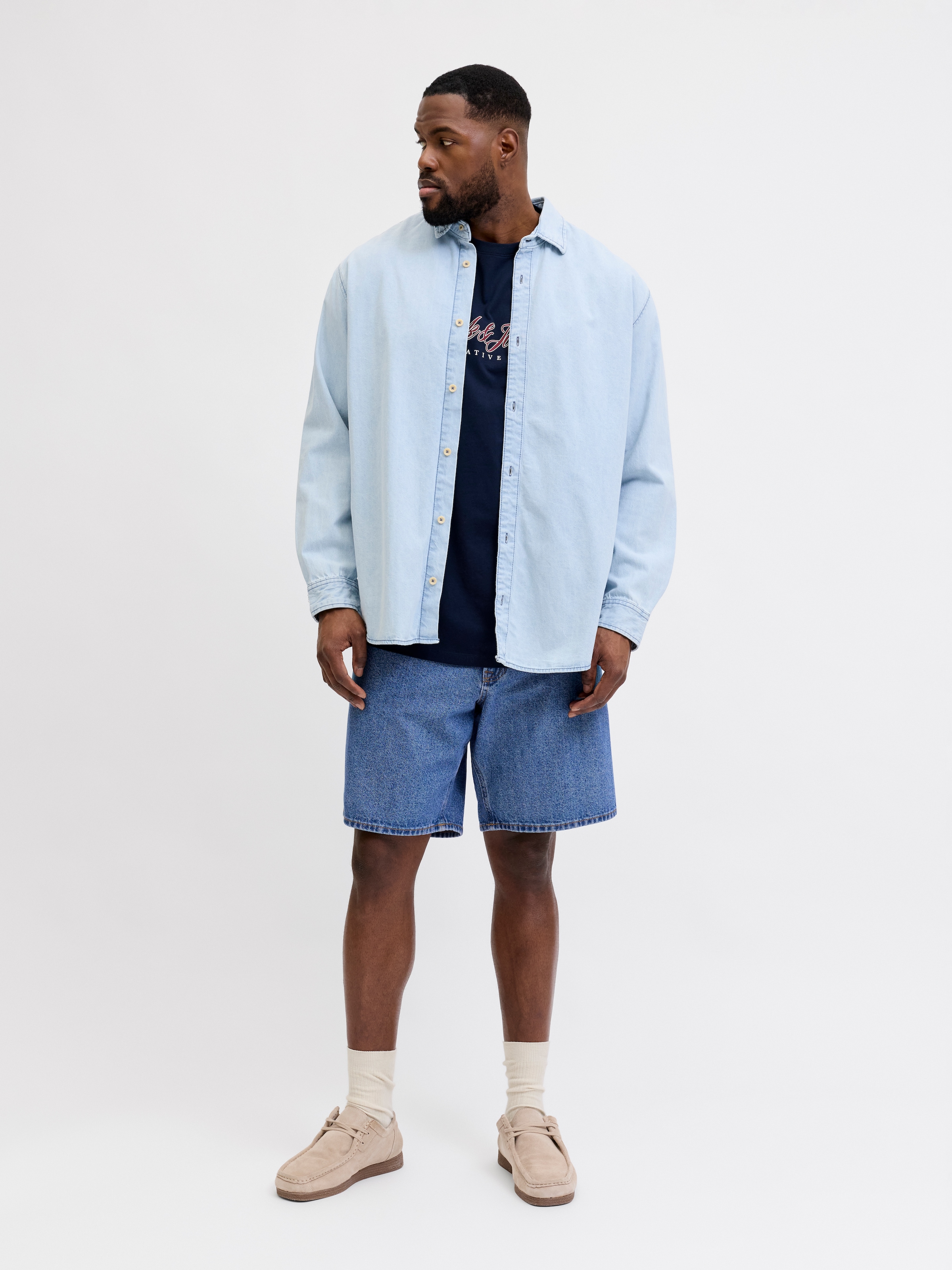 Jack & Jones PlusSize Bermuda en jean »JJITONY JJORIGINAL SHORT« Design cinq poches, coupe décontractée