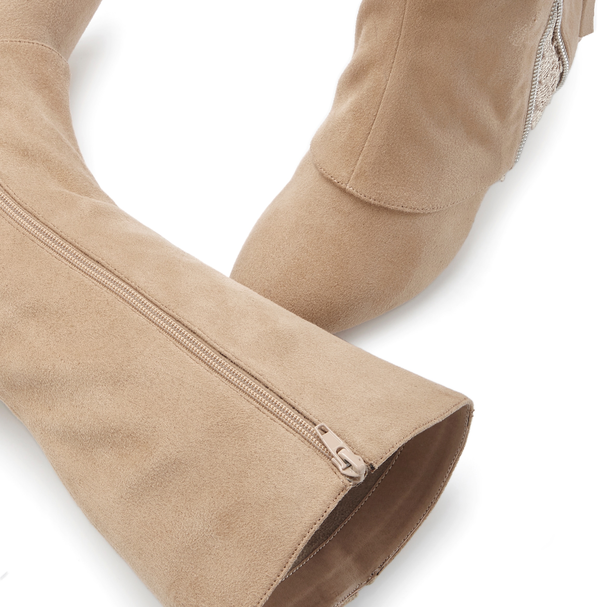 LASCANA Stiefel »Boots, Stiefelette,«  mit raffiniertem Spitzendetail und Zierreissverschluss