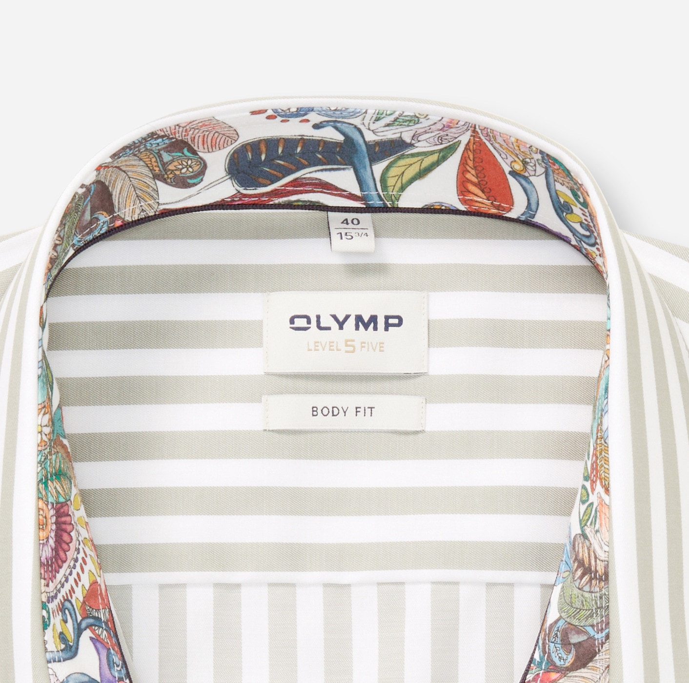 OLYMP Chemise à manches longues »Level 5« gestreift, body fit, New York Kentkragen, Businesshemd