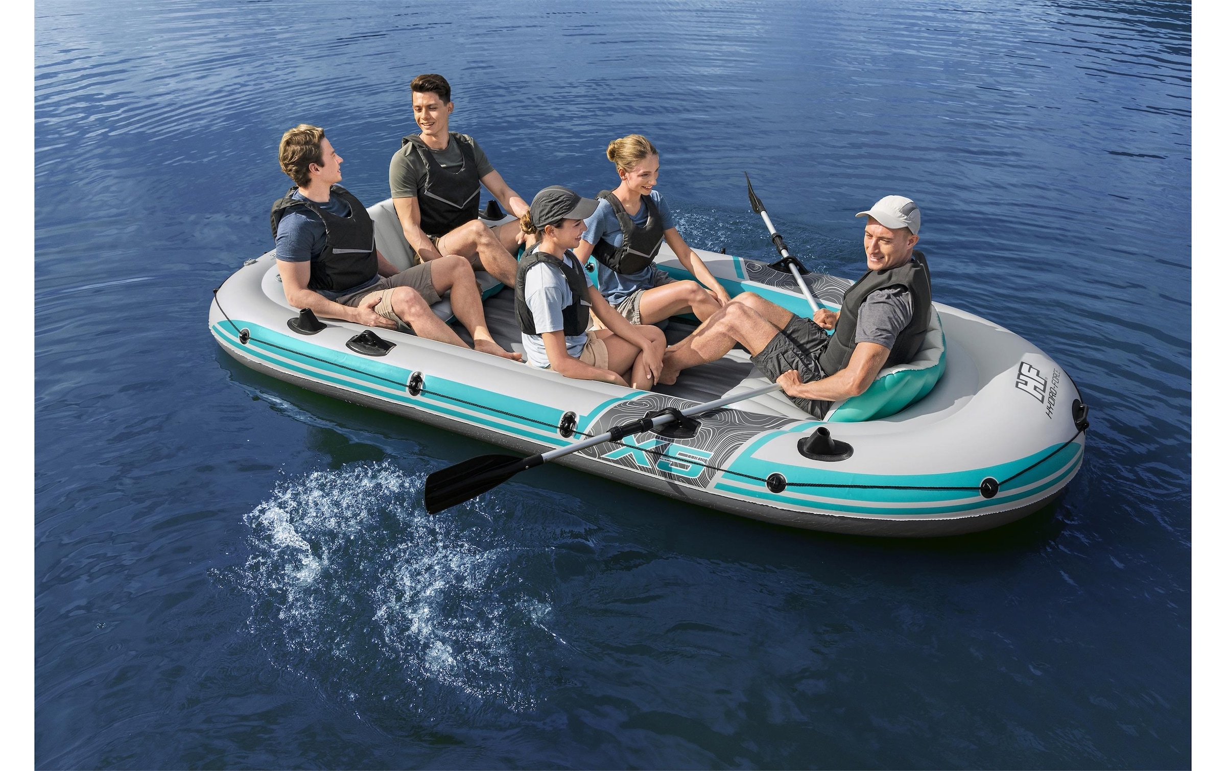 Bestway Schlauchboot »Hydro-Force Komplett-Set Adventure Elite X5« Gummiboot