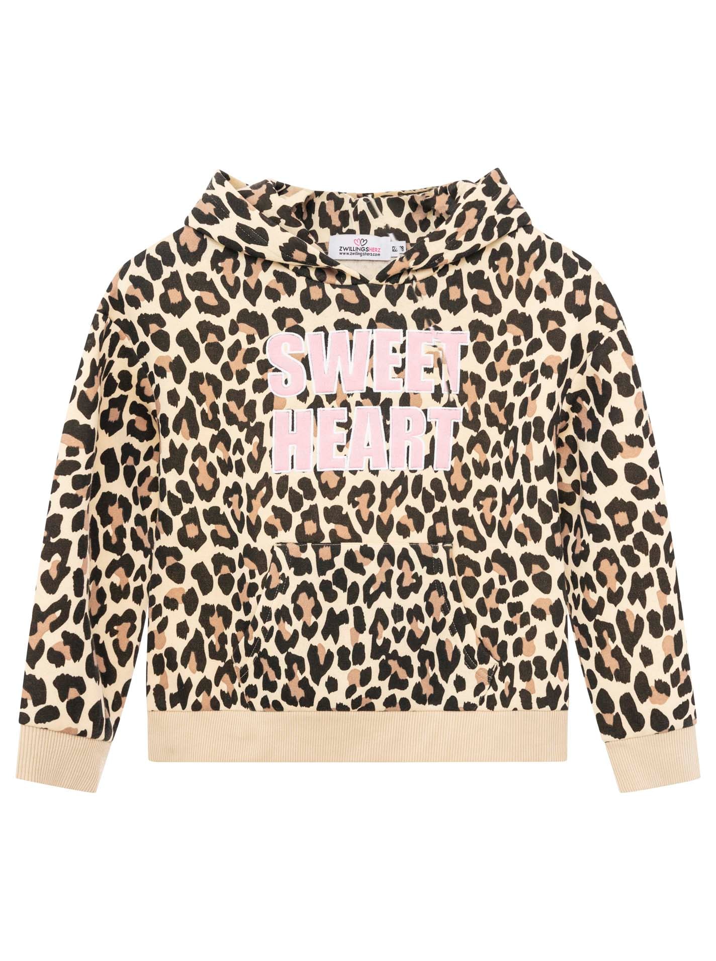 Zwillingsherz Hoodie »"Sweet Heart Leo"«, Mini-Me Leo,mit kontrastierendem Schriftzug

