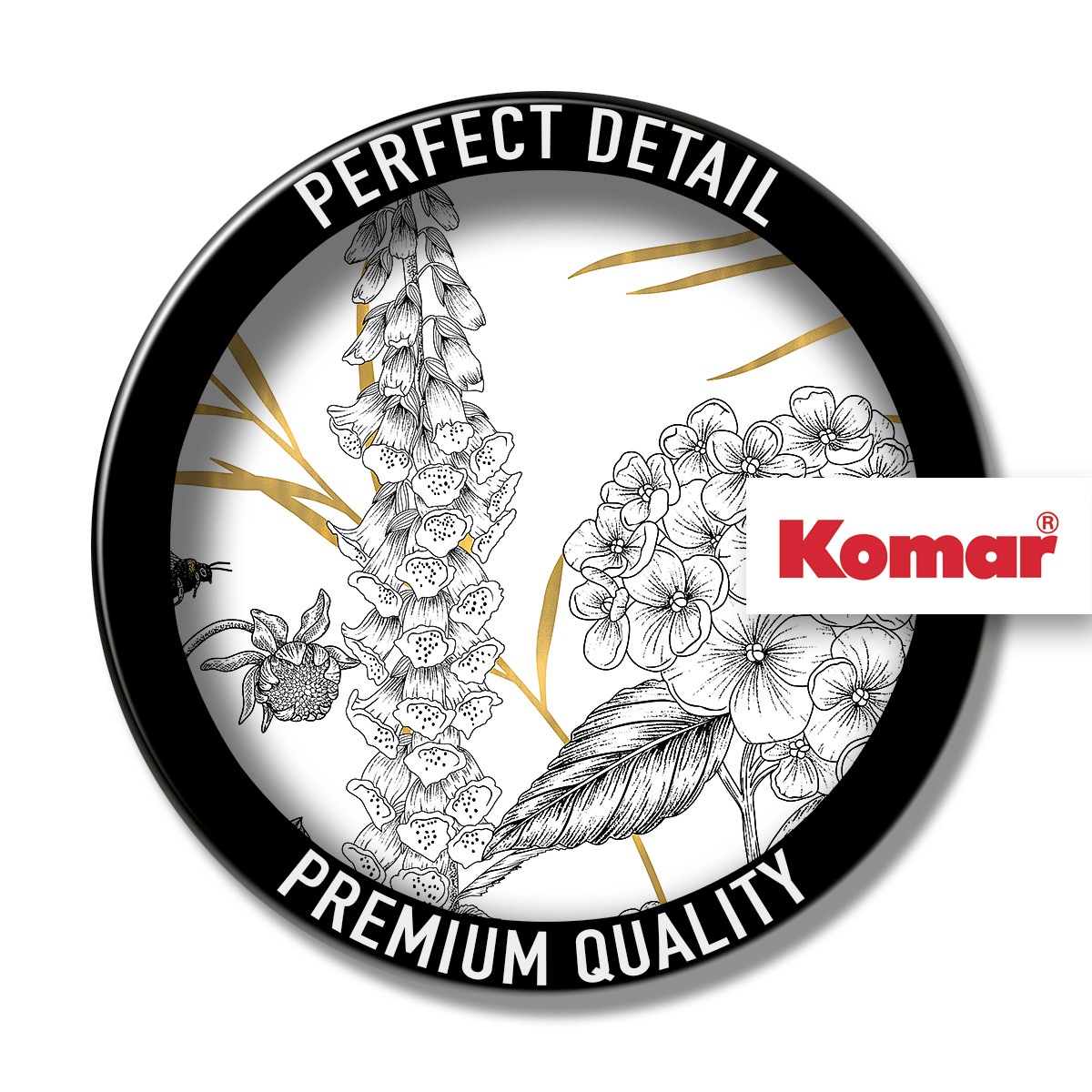 Komar Fototapete »Bumble Bee« bedruckt glatt 400 x 280 cm (Breite x Höhe) - Tapete, Vlies, Wohnzimmer, Schlafzimmer