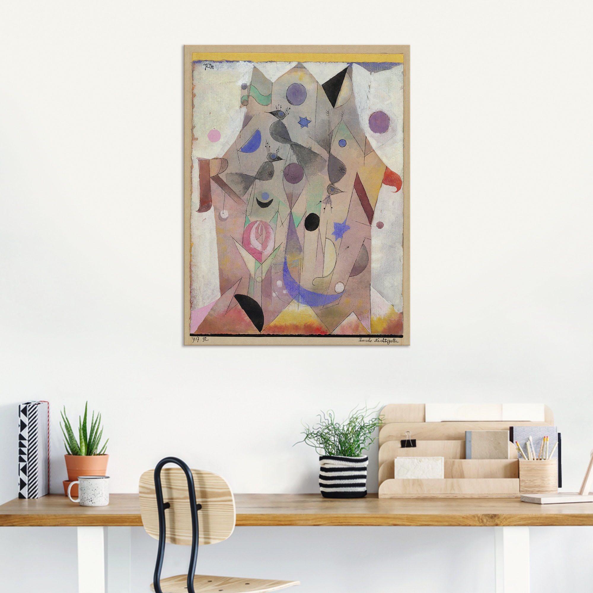 Artland Impression alu-dibond »Persische Nachtigallen. 1917« 1 cuis tlg. für Innen- und Aussenbereich geeignet, Outdoorbild