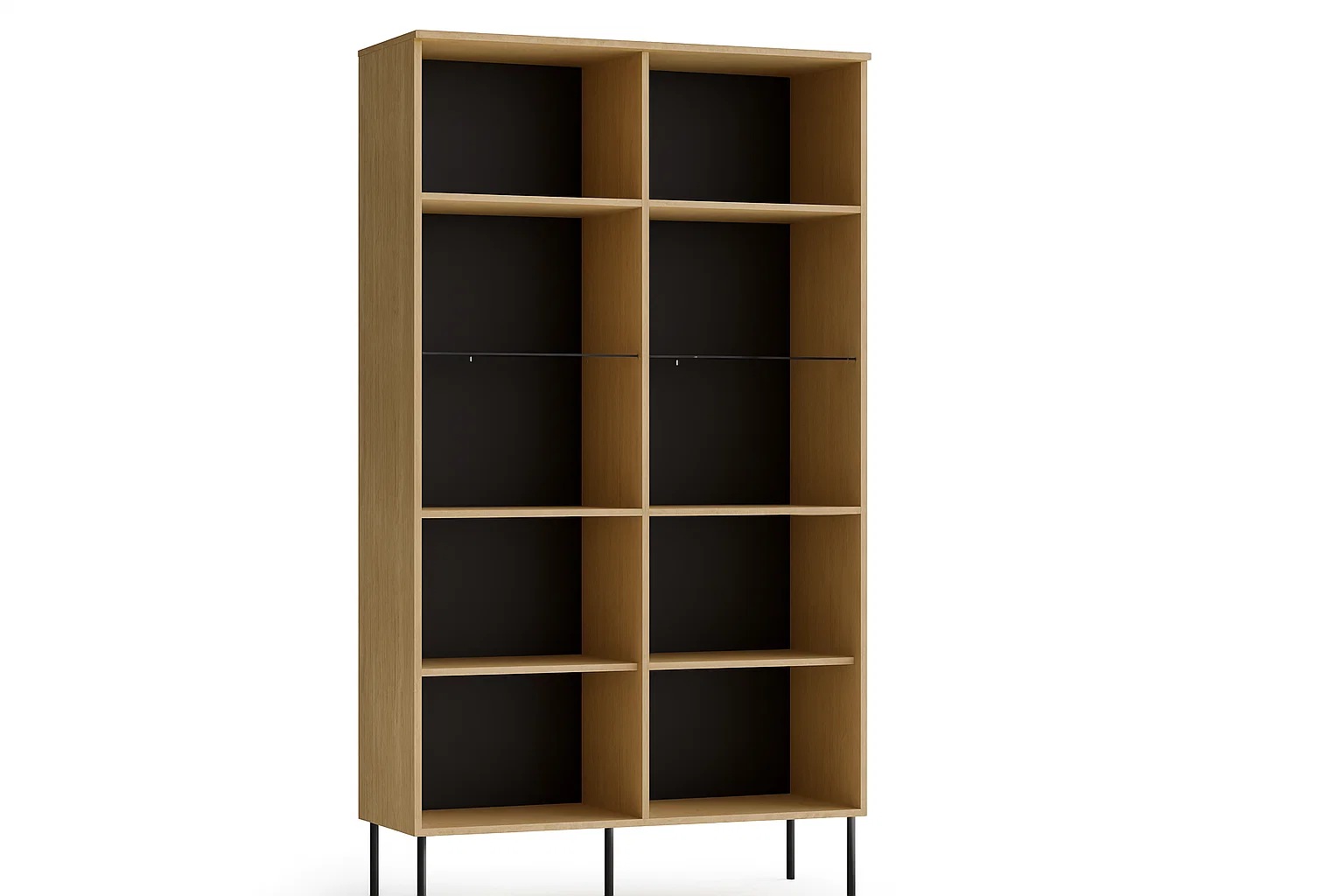 Home affaire Vitrines »BELLOT Vitrineschrank mit 2 Türen, verglast, mit viel Stauraum« Standvitrine/Glasvitrine, matt Hochschrank, Masse B/T/H: 106/40/187 cm