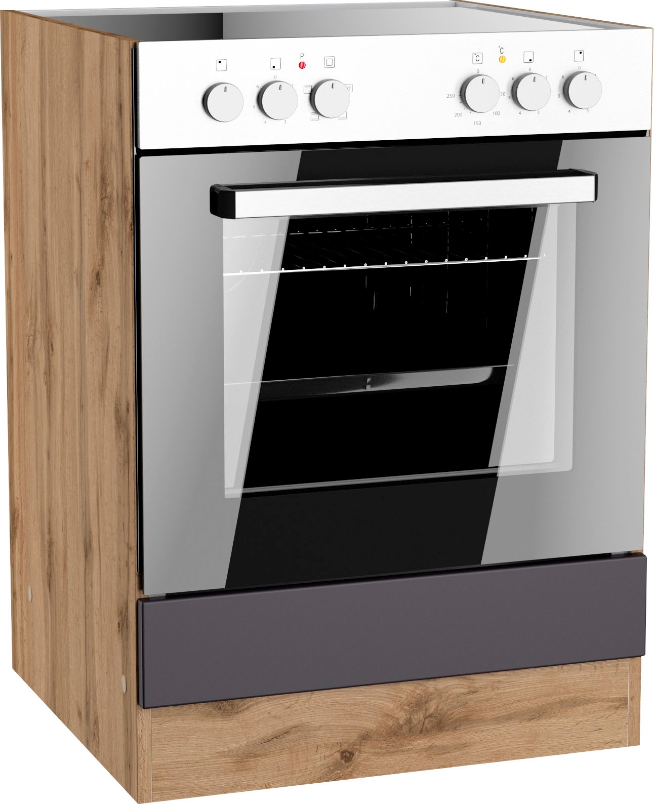KOCHSTATION Armoire encastrée pour cuisinière »KS-Riesa« Largeur 60 cm, façades MDF