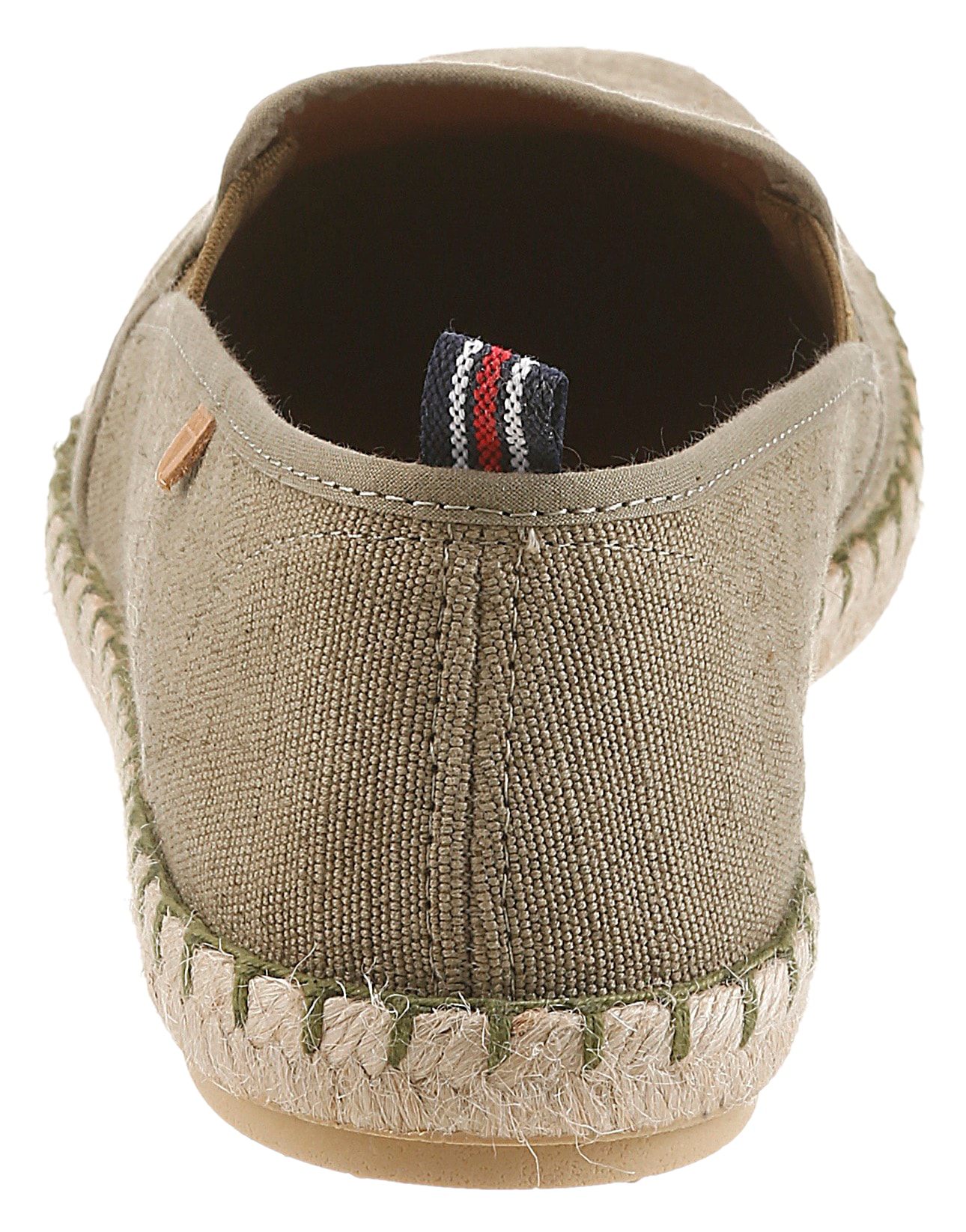 VERBENAS Slipper »TOM MALI«  chaussure à enfiler, chaussure de vacances, chaussure plate avec bordure en raphia