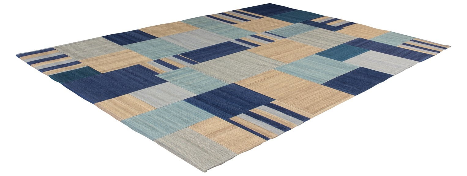 Kayoom Teppich »Radical 315« rechteckig 15 mm Höhe Handgewebter Jacquard Kilim, hochwertige Materialmischung.