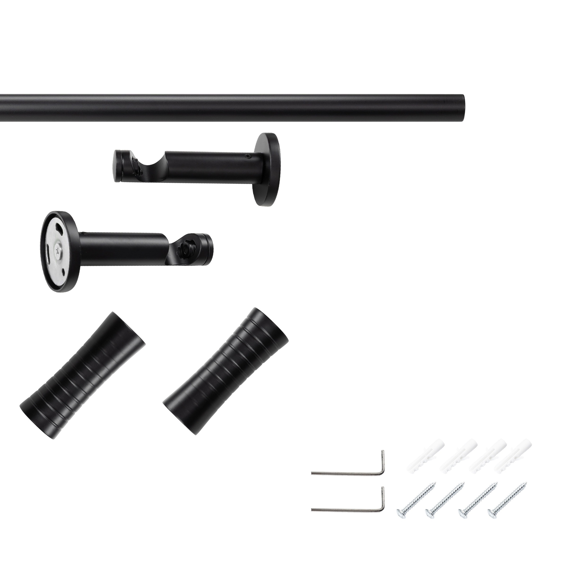 SN DECO GROUP Tringle à rideaux »Gardinenstange Nancy Ø 19 mm, 1-läufig, Fixmass, verschraubt« Ø 19 mm Fixmass;kürzbar