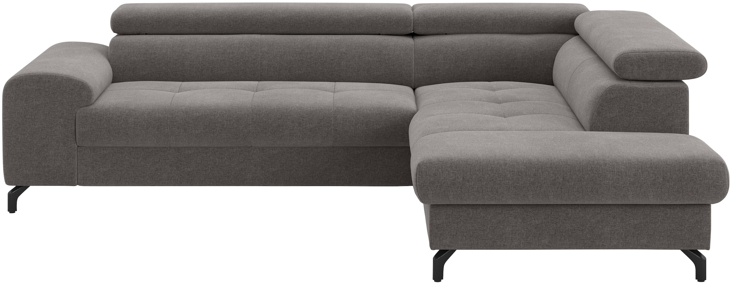COTTA Canapé d'angle »Aura L-Form, B: 260 cm« avec fonction lit, coffre de lit & réglage de la tête de lit