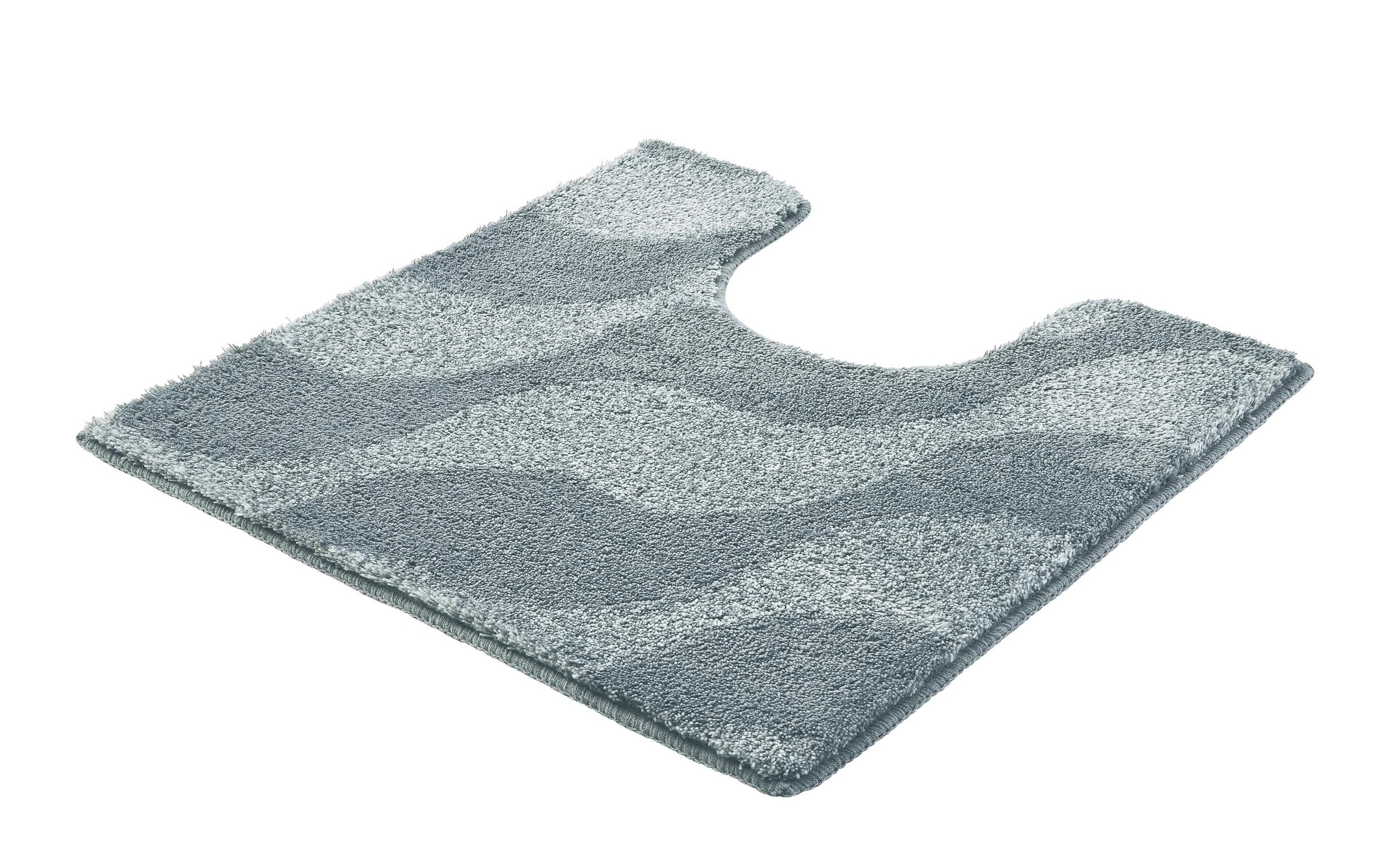 Kleine Wolke Badematte »»Onda«, Badvorleger, Badezimmer Teppich« Höhe 15 mm rutschhemmend beschichtet fussbodenheizungsgeeignet Badteppich, modernes Ton in Ton Wellendesign, flauschig