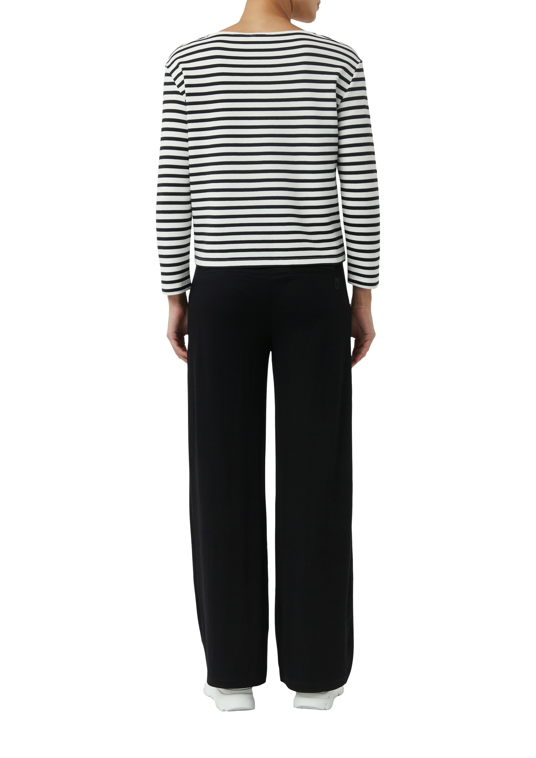 comma casual identity Sweatshirt »zeitloses Design mit modernem U-Boot-Ausschnitt«, gestreift, casual, bequem, U-Boot-Ausschnitt, mit Modal
