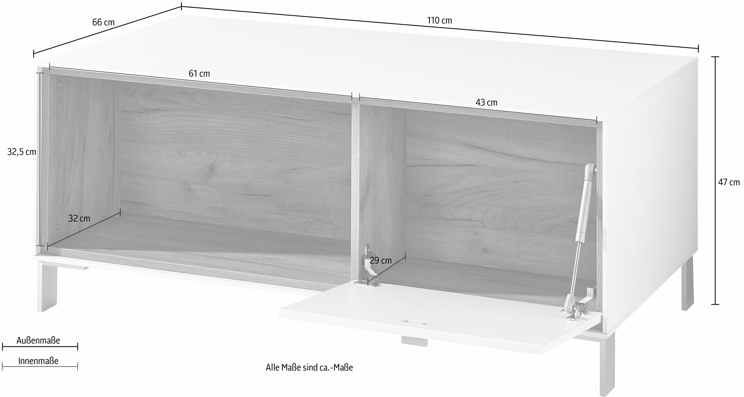 GERMANIA Couchtisch »DESIGN2« mit Funktion