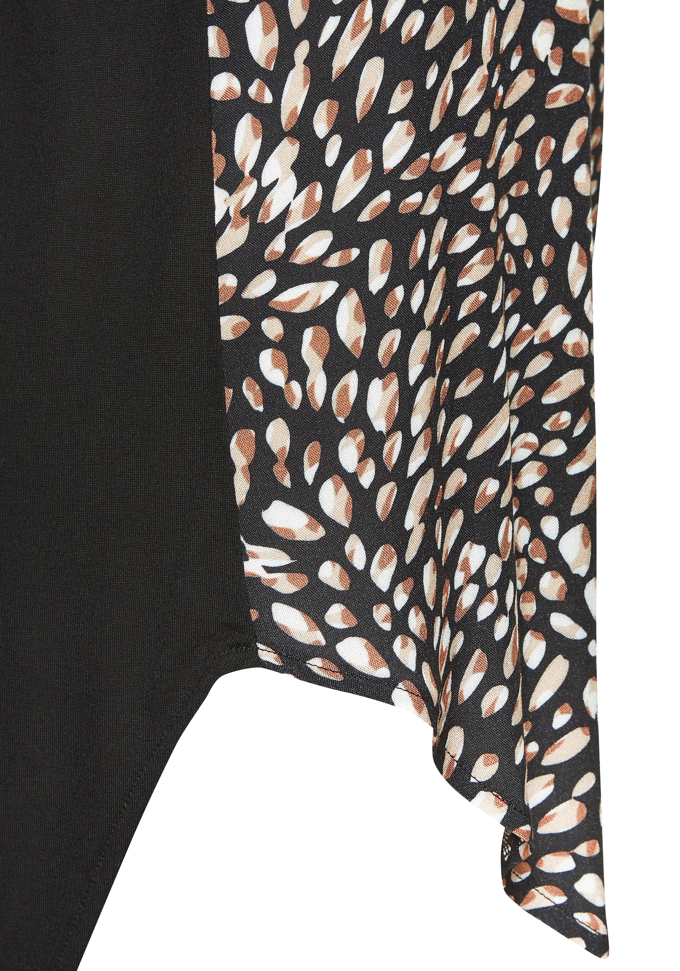 Beachtime T-shirt long aus Materialmix