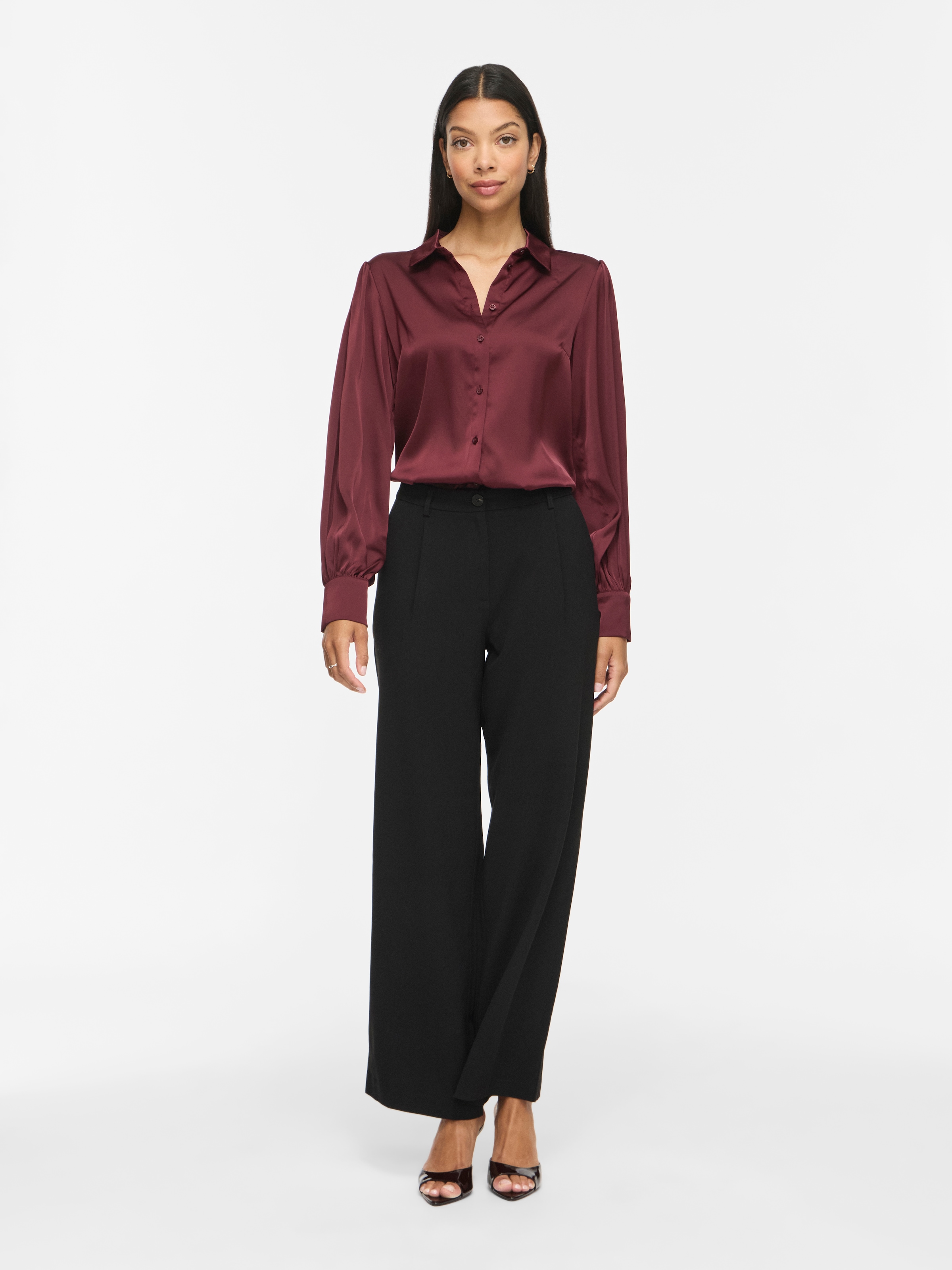 Vila Blouse à manches longues »VIENNA RAVENNA L/S BALLOON SHIRT - NOOS« fibre synthétique, coupe régulière