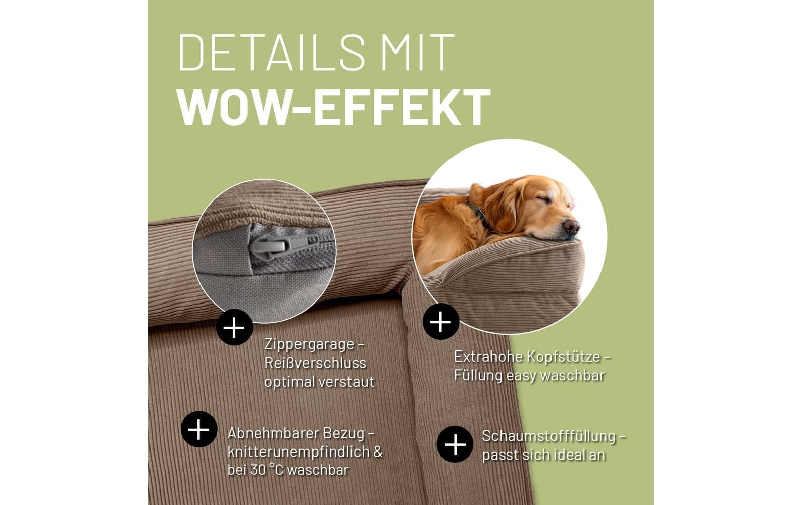 Lumaland Hundebett »Indoor Cord L«