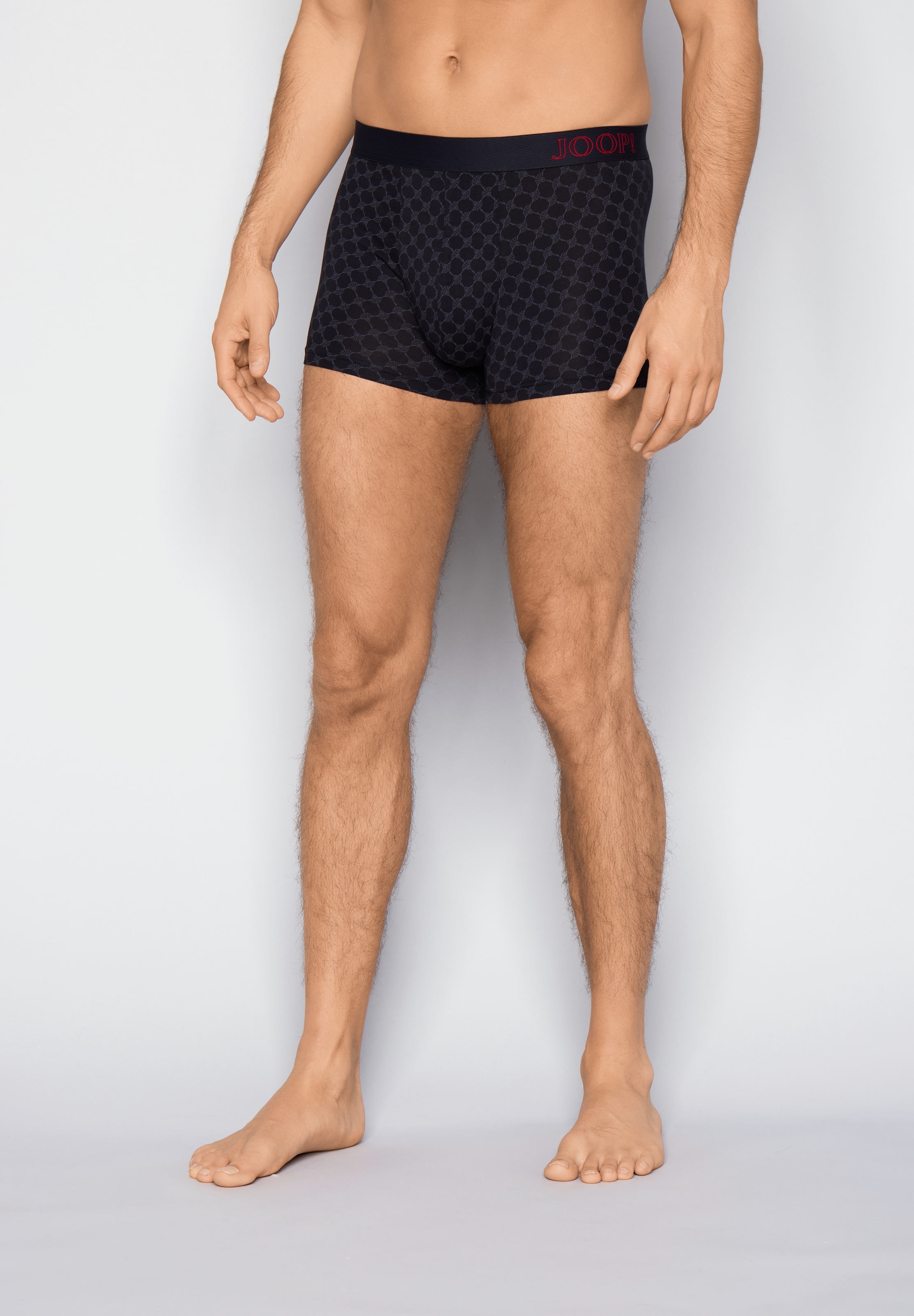 JOOP! Boxers »Everyday« 3er Pack,  ohne Eingriffe, Cornflower-Design, elastischer Logobund