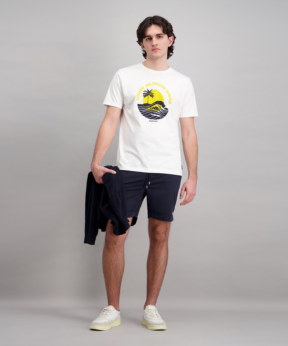 Pioneer Authentic Jeans Shorts »Shorts COOPER Kordelzug«  mit elastischem Bund