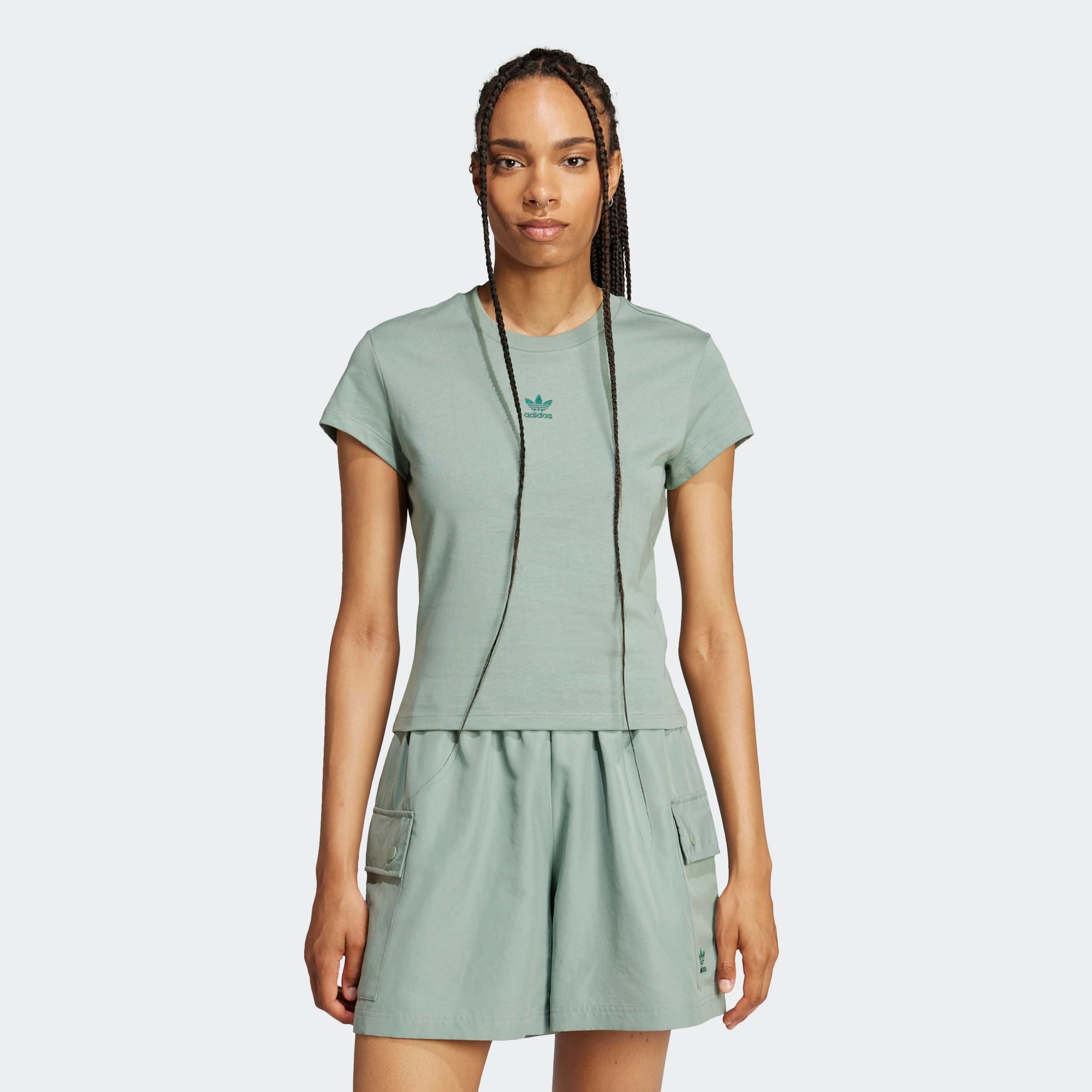 adidas Originals T-Shirt »ESSENTIALS SLIM« sportlicher Stil, schmale Silhouette, aus Single Jersey