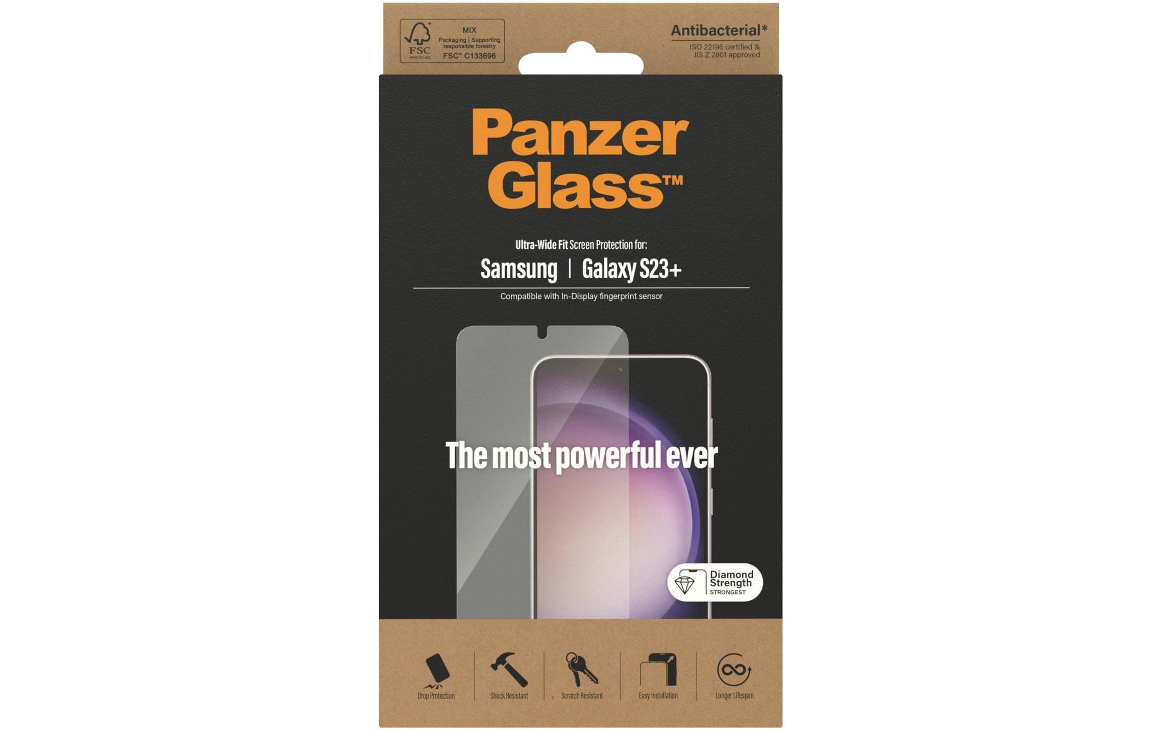 PanzerGlass Verre de protection d'écran »Ultra« für Galaxy S23+ 1 cuis tlg.