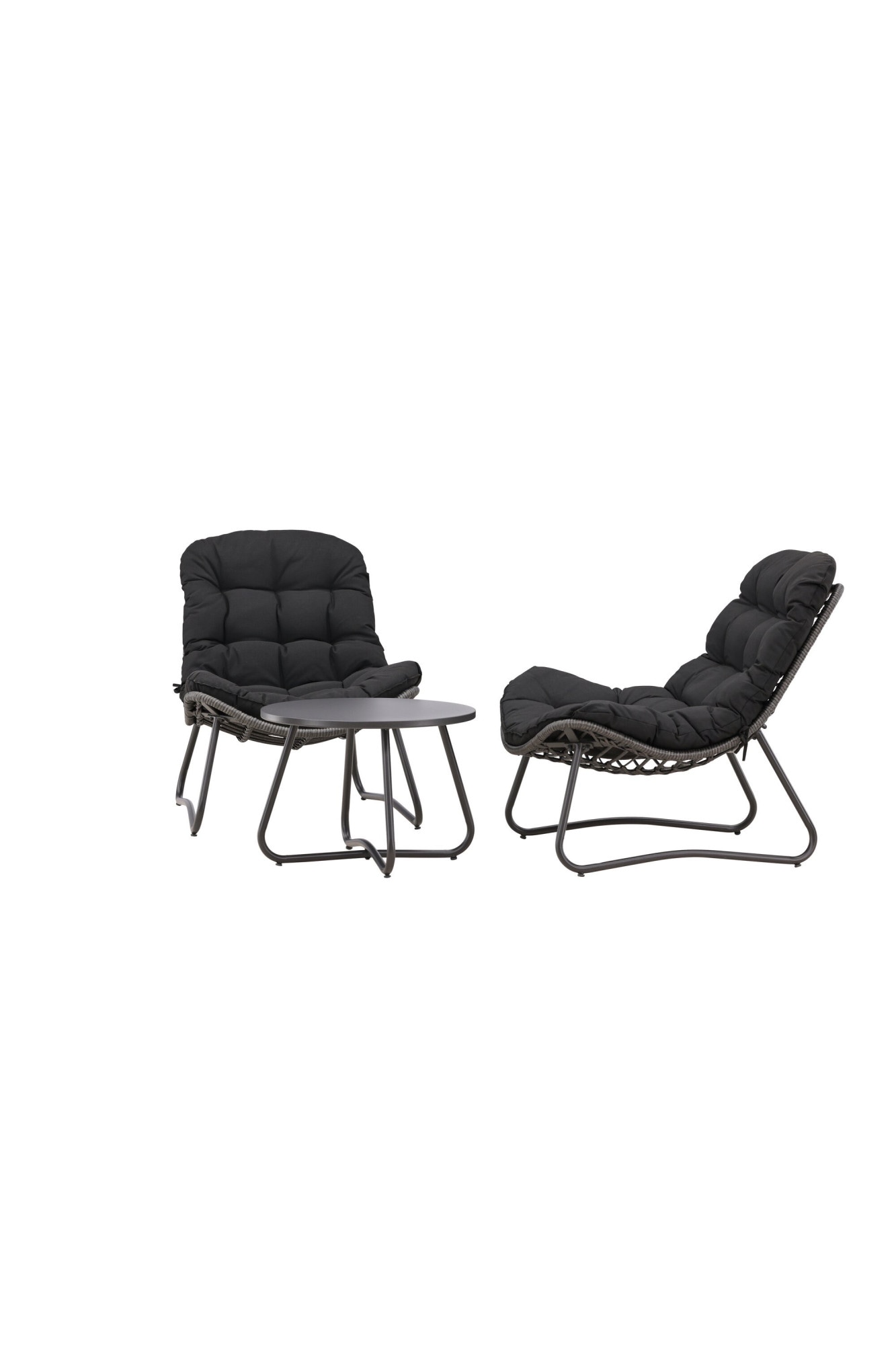 Venture Home Gartenlounge-Set »Cala, grosszügiges Outdoor-Set für hohen Sitzkomfort« 3 tlg. Loungemöbel rund, Stoffbezug, angenehm, weich