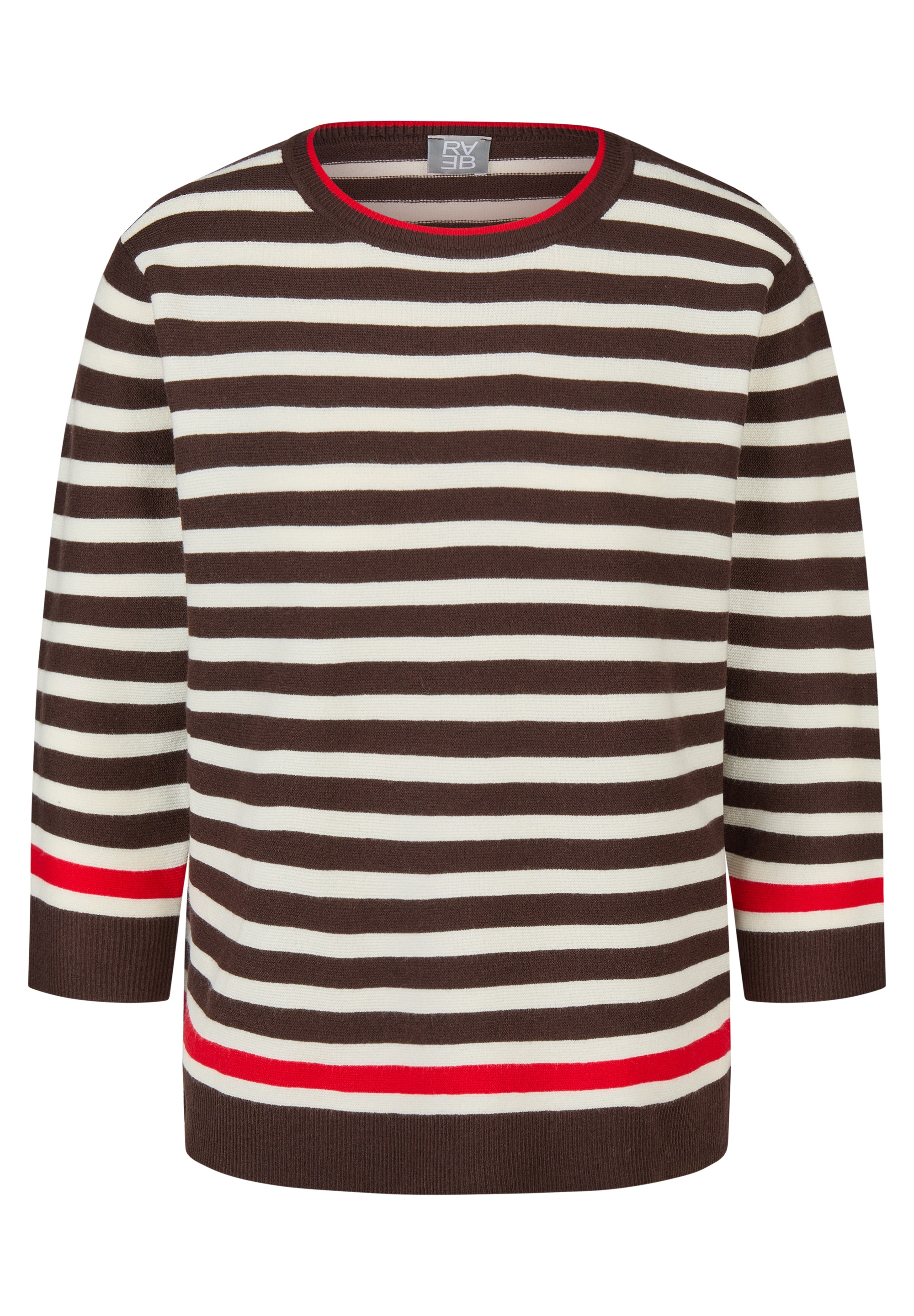 Rabe Pull à manches 3/4 En aspect rayé et viscose