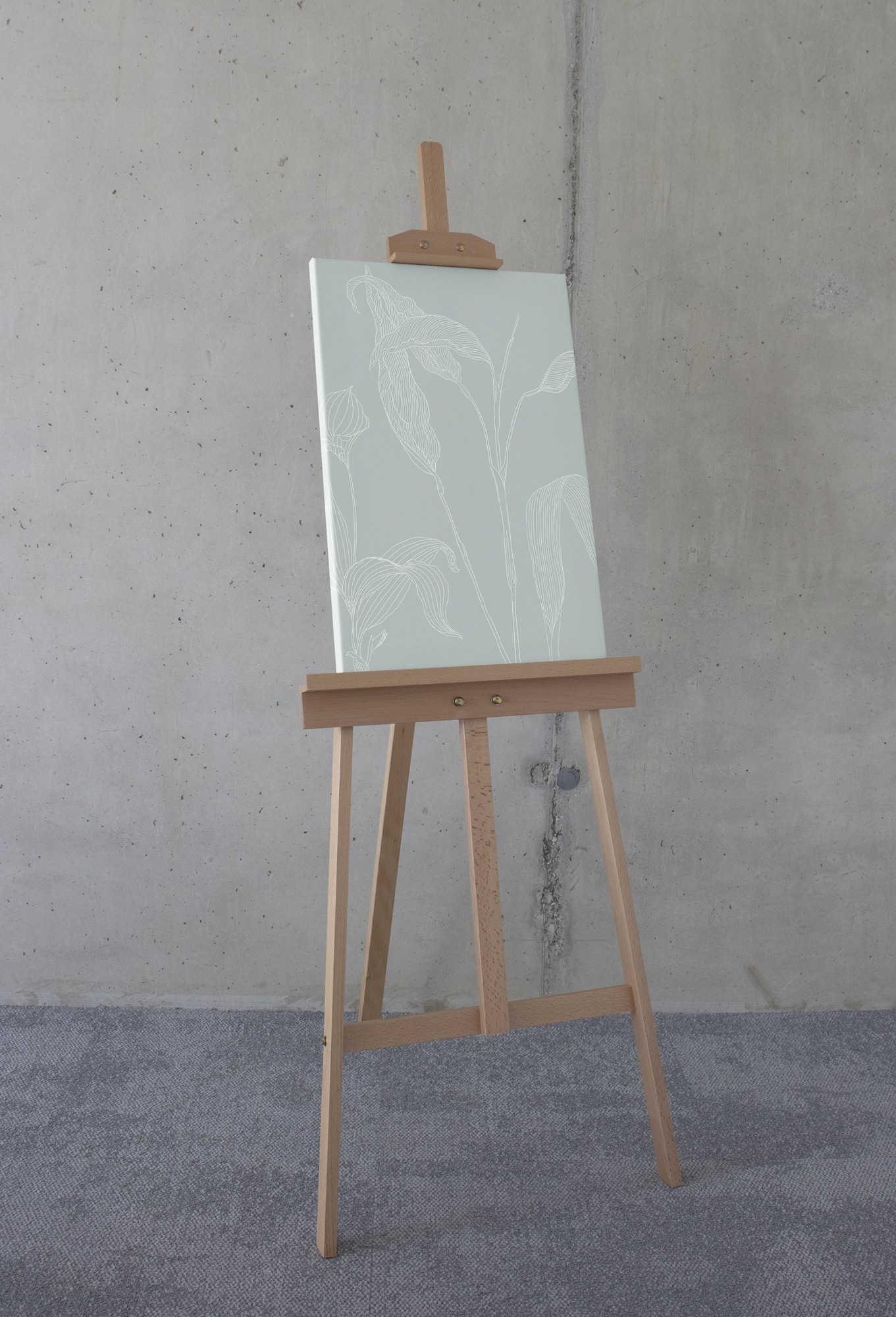 Komar Tableau sur toile »Minty Green - Grösse 40 x 60 cm« 1 cuis tlg. Keilrahmenbild mi Echtholzrahmen