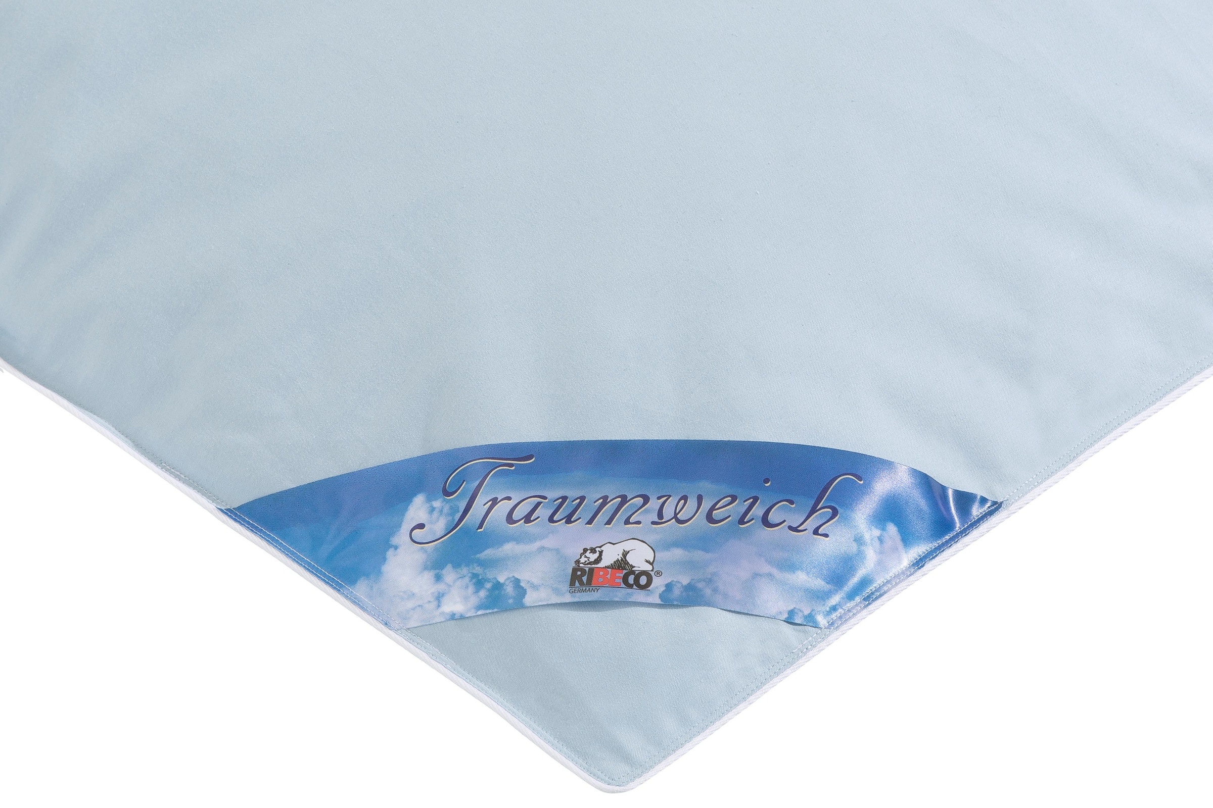 RIBECO Couette en plumes »Leon« ultra-chaud Füllung 90 % duvet, 10 % plumes 1 cuis tlg. notre lit ballon, comme autrefois !