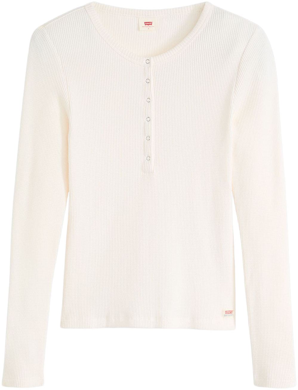 Levi's® T-shirt à manches longues »DRY GOODS HENLEY« Mit Waffelstruktur- Muster