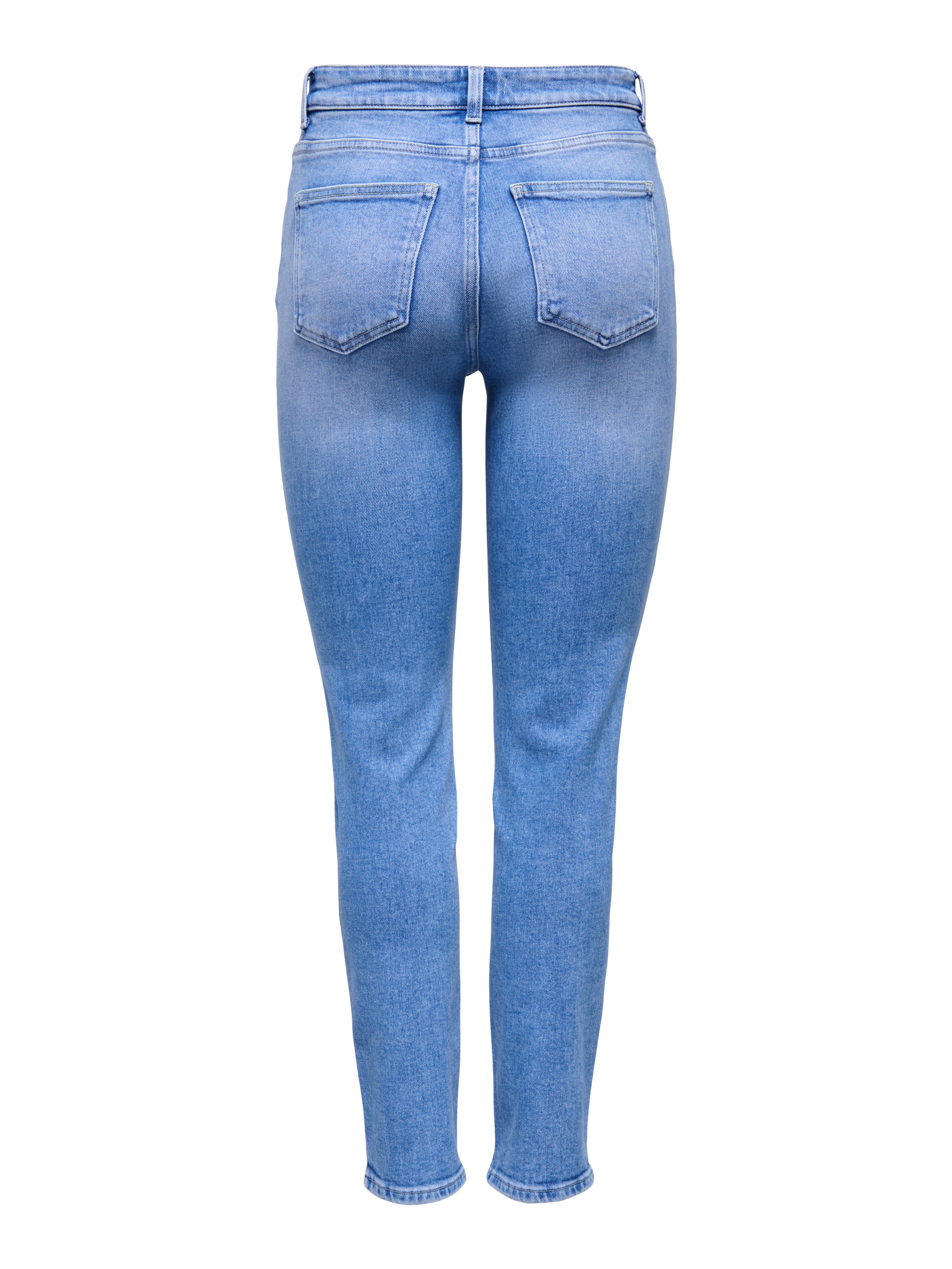 ONLY Jeans droit »ONLEMILY STRETCH HW ST AK DNM REA053NOOS« knöchellang, gerade Form, helle Waschung