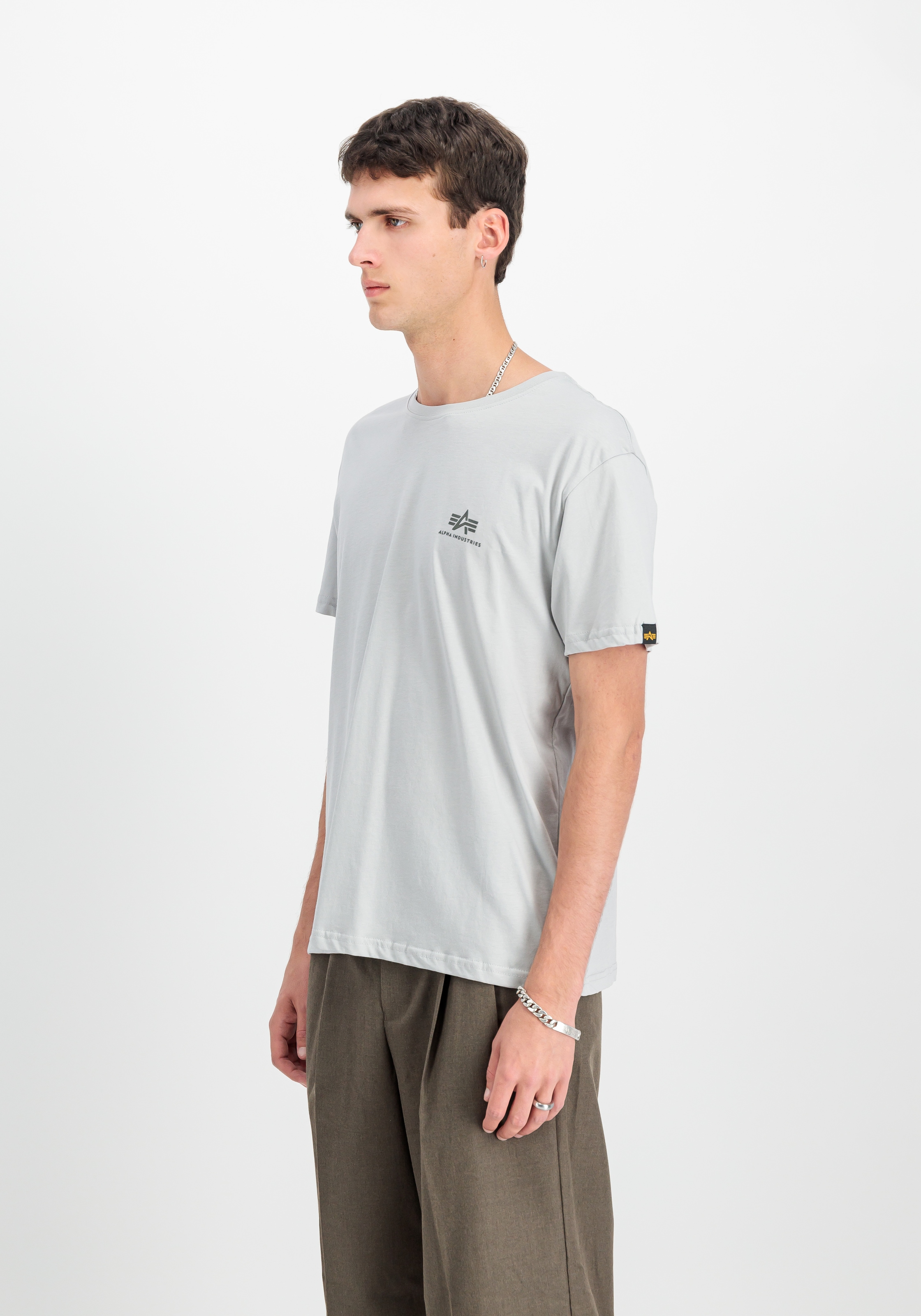 Alpha Industries Rundhalsshirt »BASIC T SMALL LOGO« Baumwolle, regular fit