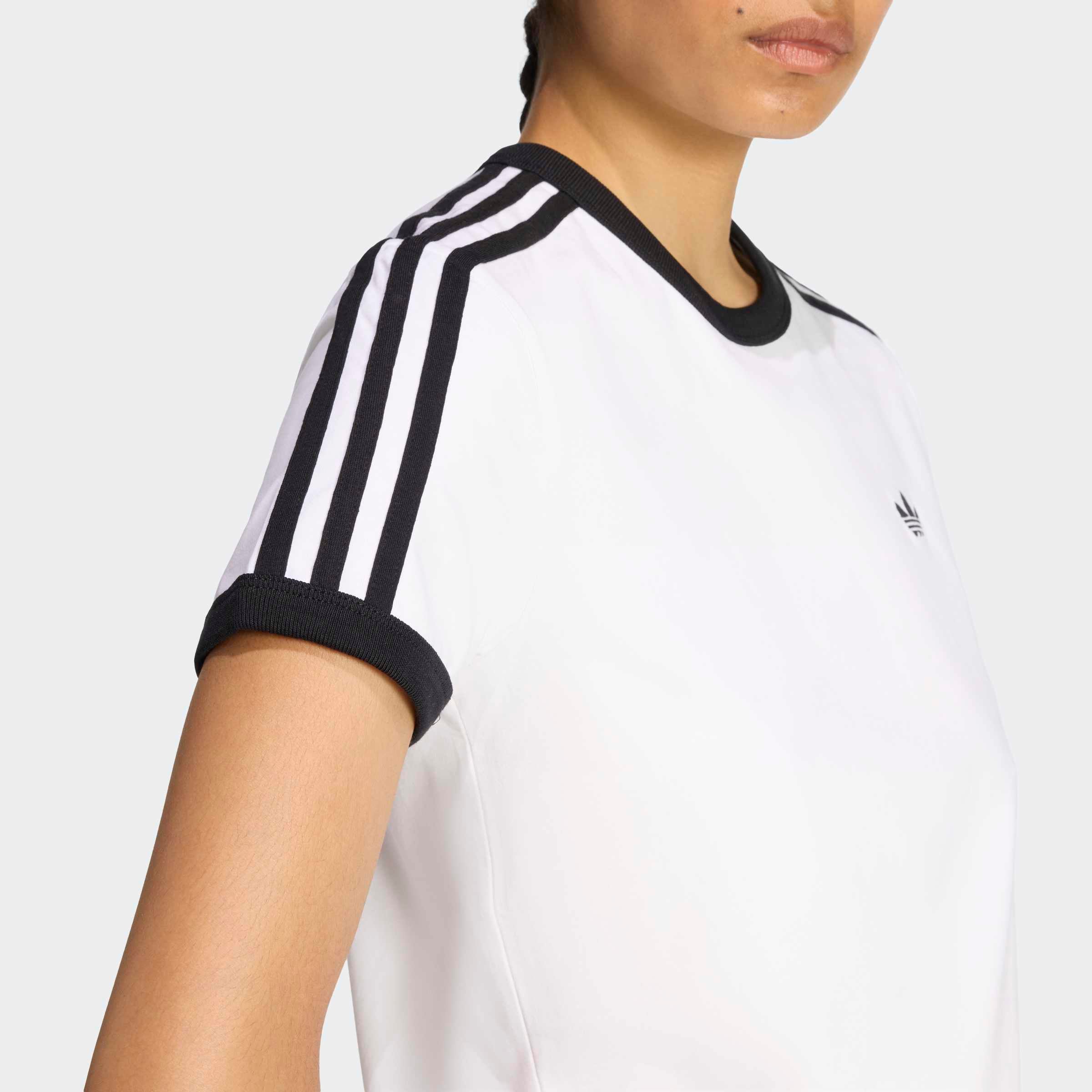 adidas Originals T-Shirt »3-STREIFEN, SCHMAL GESCHNITTEN« sanft anliegende Passform, ohne Verschluss, für sportlichen Look