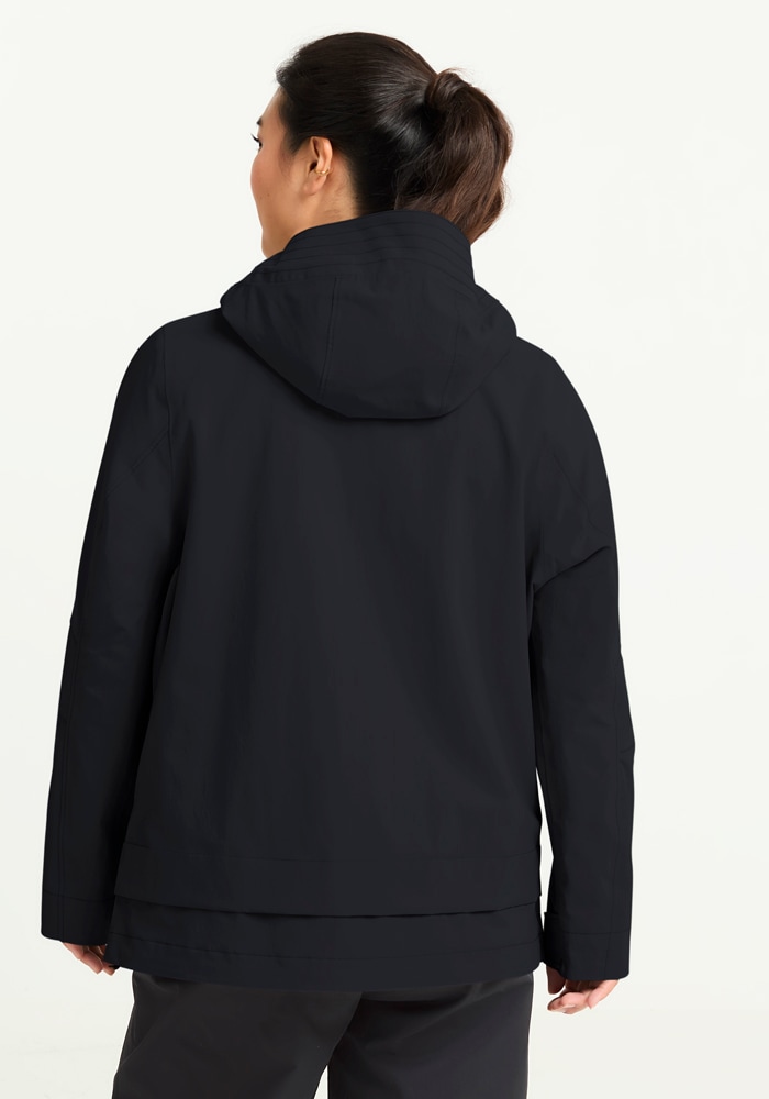 Jack Wolfskin Veste fonctionnelle »NABUR 2L JKT W« mit Kapuze wasserdicht, atmungsaktiv, Übergangsjacke, aufgesetzte Cargotaschen