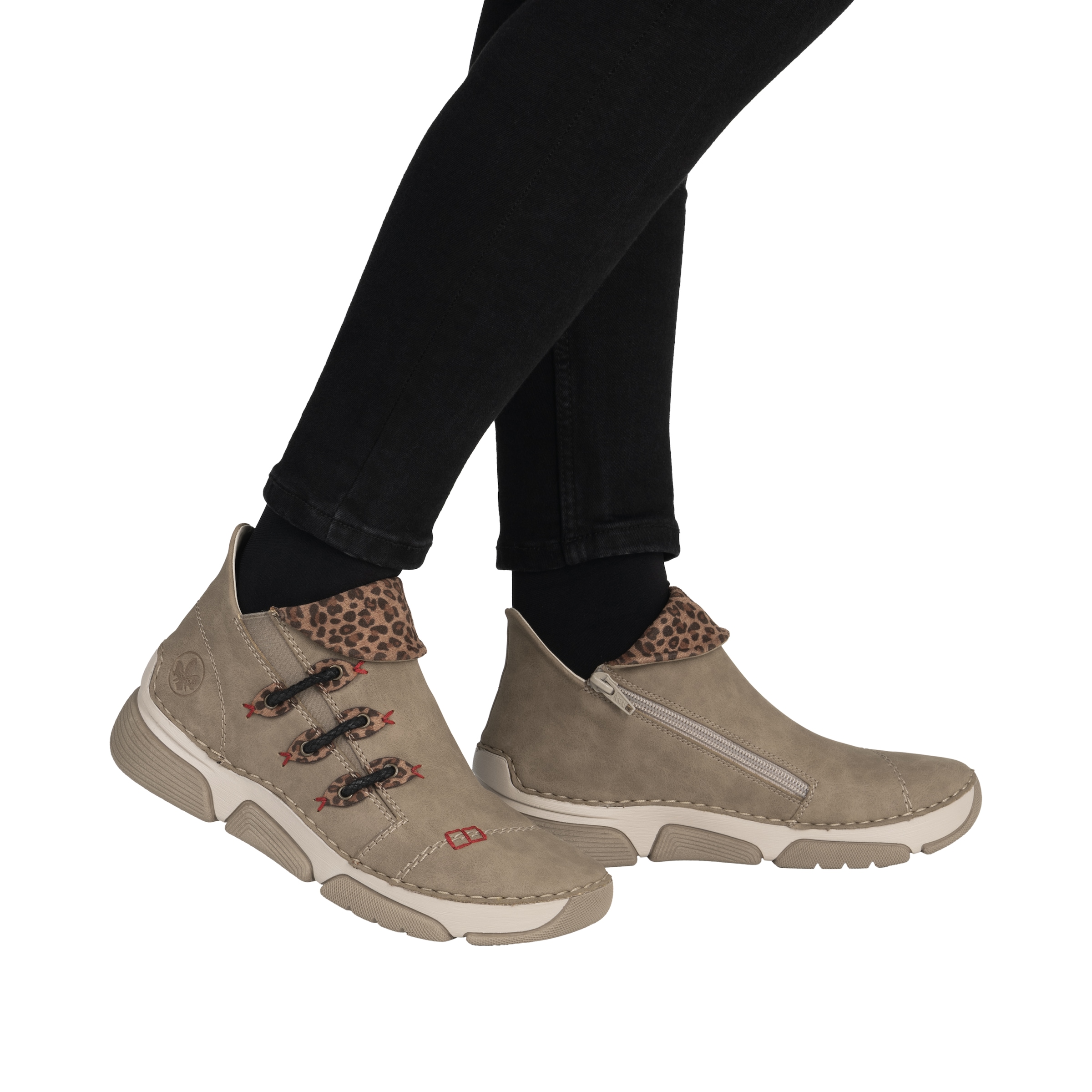 Rieker Sneakerboots  Schlupfboots, Stiefelette, High Top Sneaker mit Innenreissverschluss