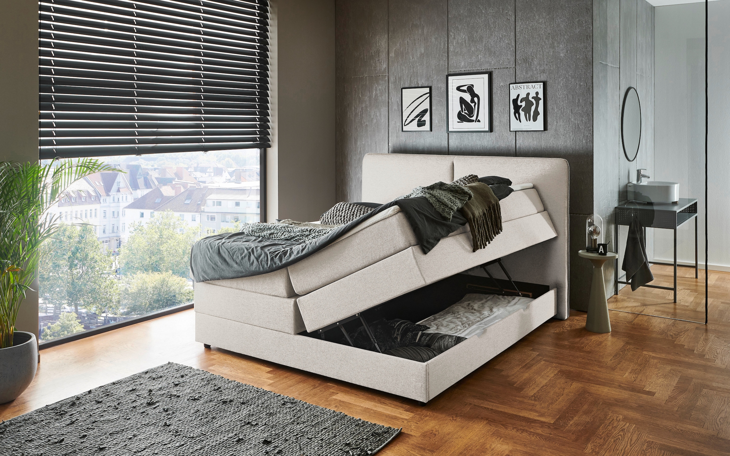 meise.möbel Boxbett »Columbia mit extra grossem Bettkasten« erhältlich in 180x200cm