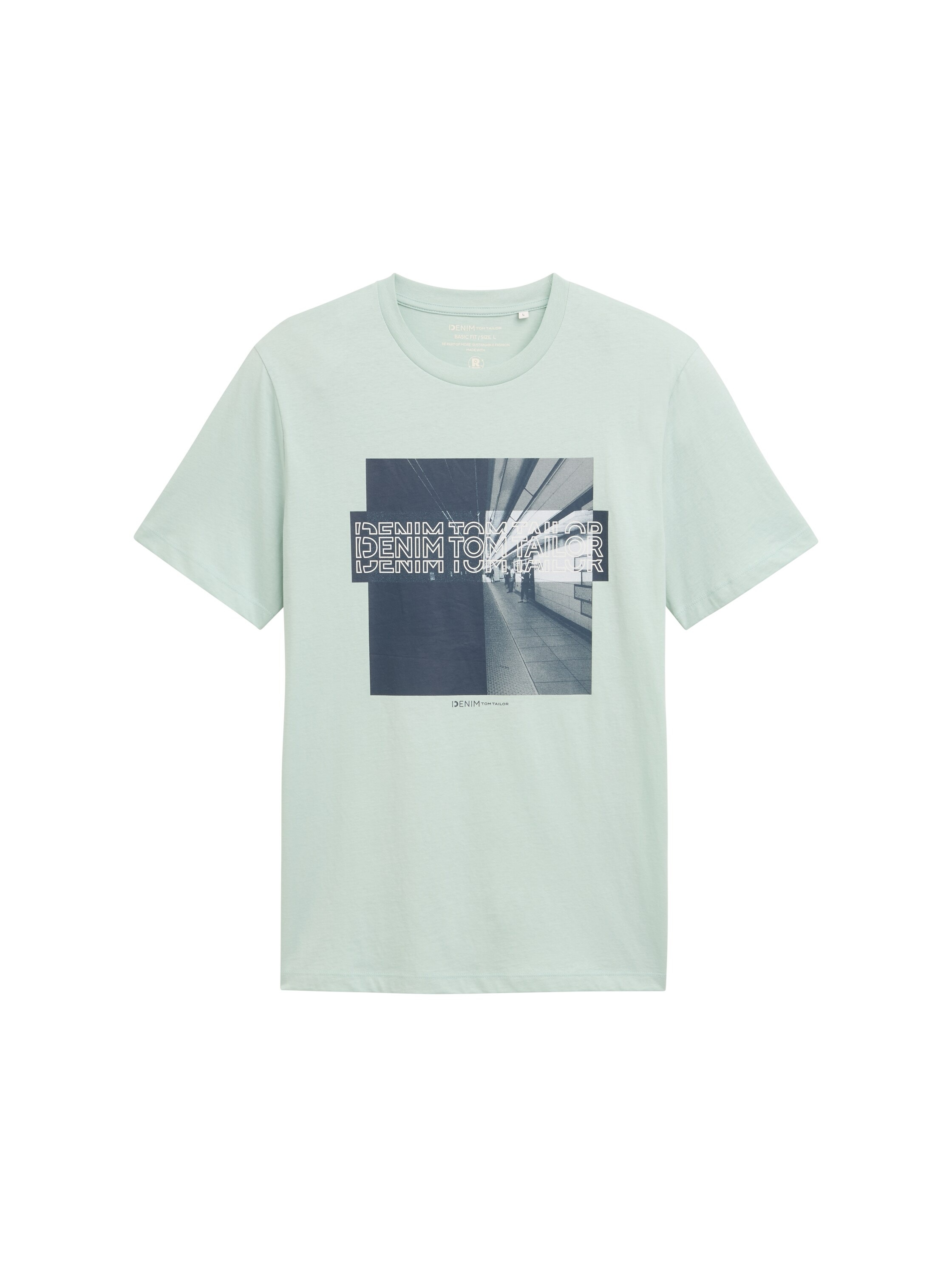 TOM TAILOR Denim T-shirt imprimé mit Frontprint