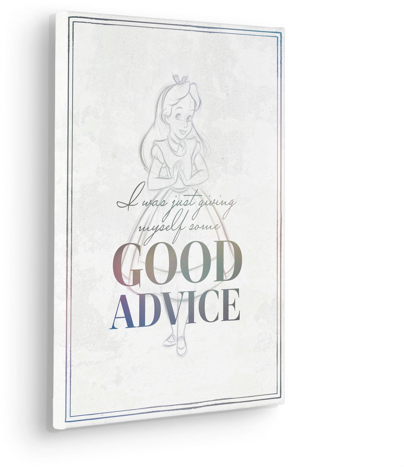 Komar Leinwandbild »Alice Just Saying - Grösse 30 x 40 cm« Disney 30 x 40 cm (Breite x Höhe), 1 Stk. tlg. Keilrahmenbild mit Echtholzrahmen, Kinderzimmer