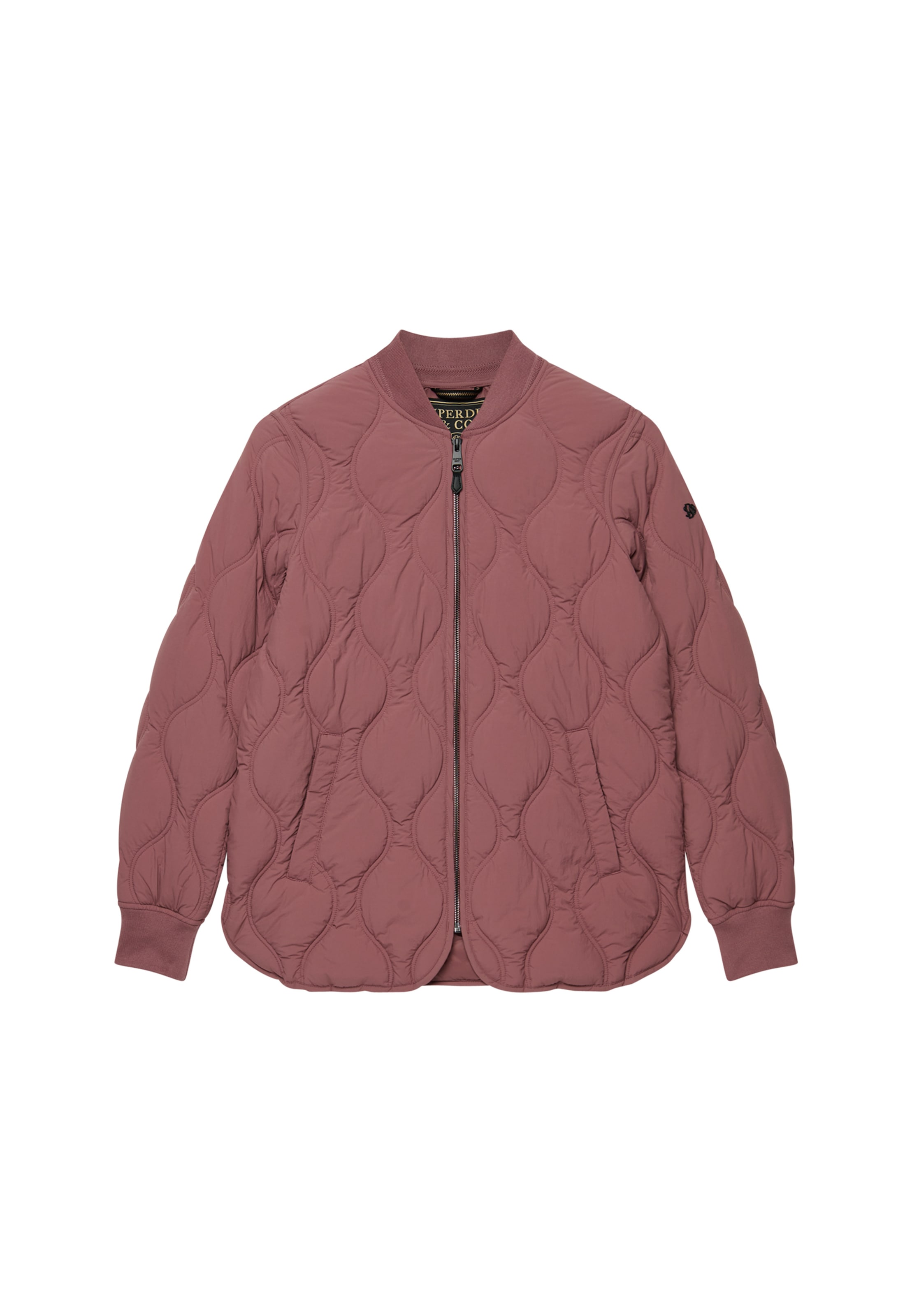 Superdry Veste matelassée »SHORT ONION QUILT LINER JKT« avec fermeture éclair, en nylon, coupe décontractée, aspect uni