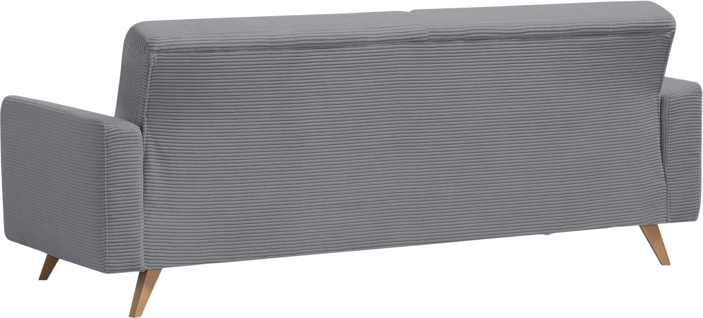 exxpo - sofa fashion 3-Sitzer »Samso, elegant und bequem, aktueller Cord Bezug, Kippcouch« hochwertige Verarbeitung, Schlafsofa inkl. Bettfunktion und Bettkasten