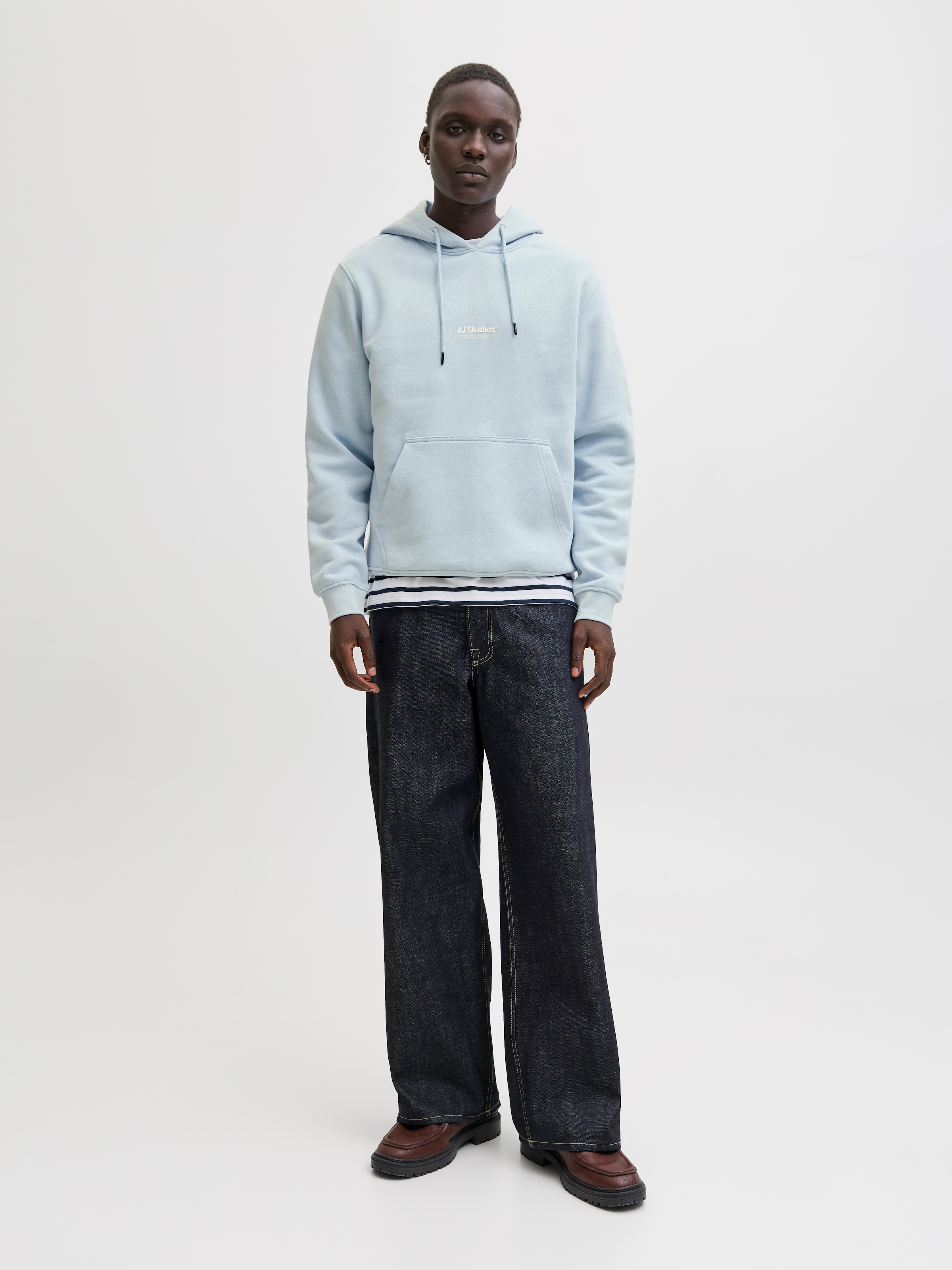 Jack & Jones Sweat à capuche »JJESOHO SWEAT HOOD NOOS«, Baumwollmischung, relaxed fit
