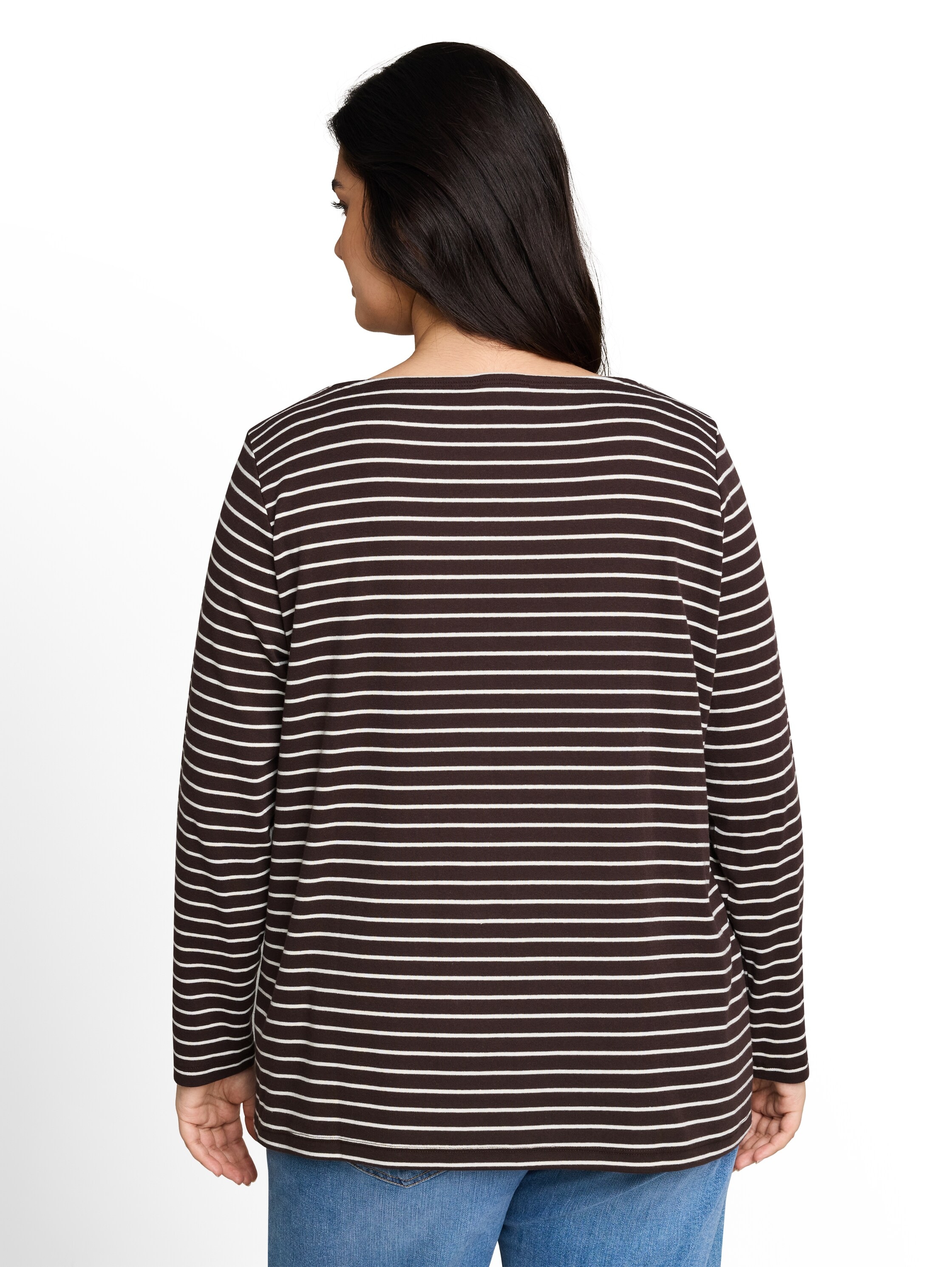 TOM TAILOR PLUS T-shirt à manches longues au design rayé