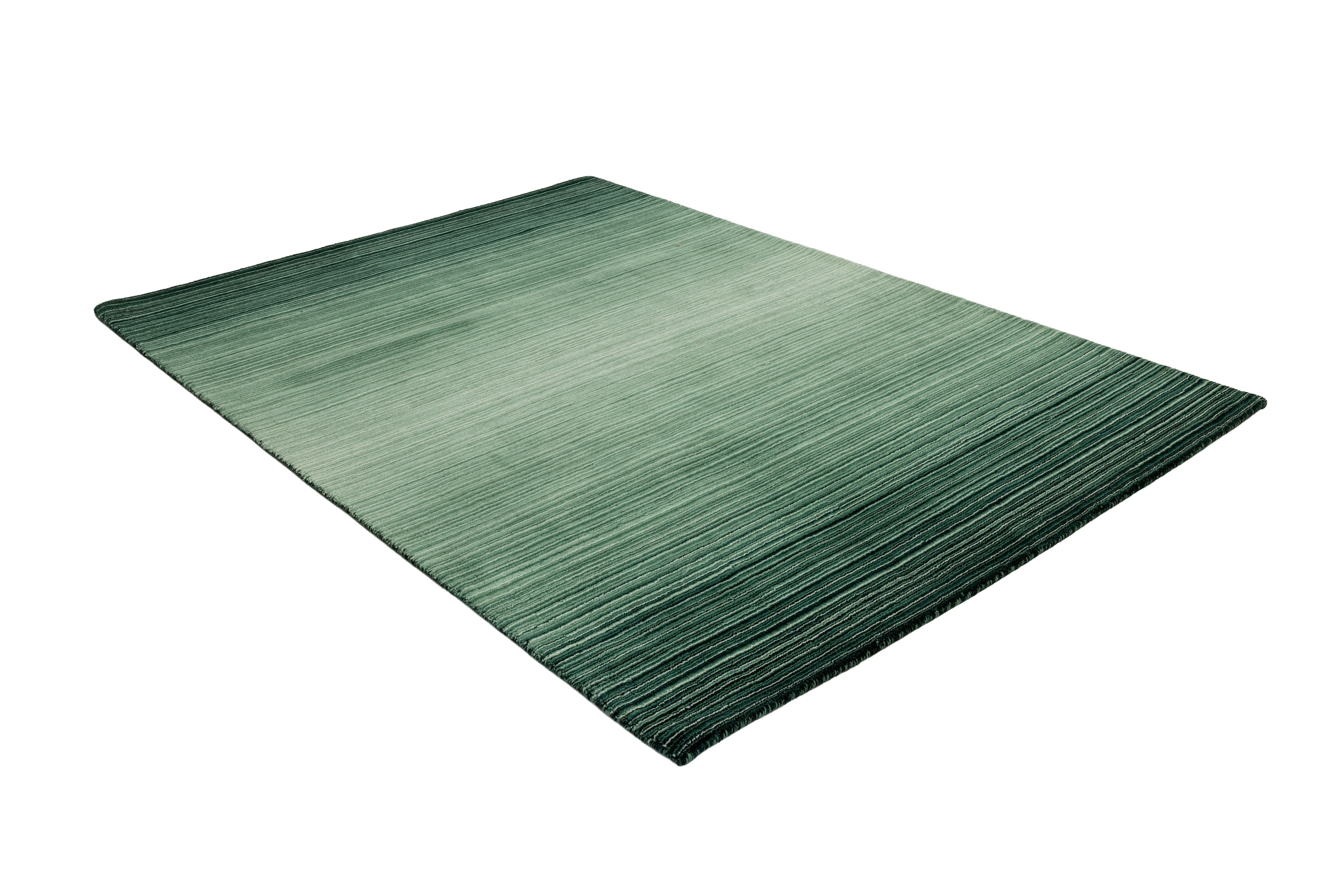 GOODproduct Wollteppich »Tyllan, Handgefertigt, reine Wolle« rechteckig 14 mm Höhe Farbverlauf, meliert, Wohnzimmer, Schlafzimmer, Esszimmer