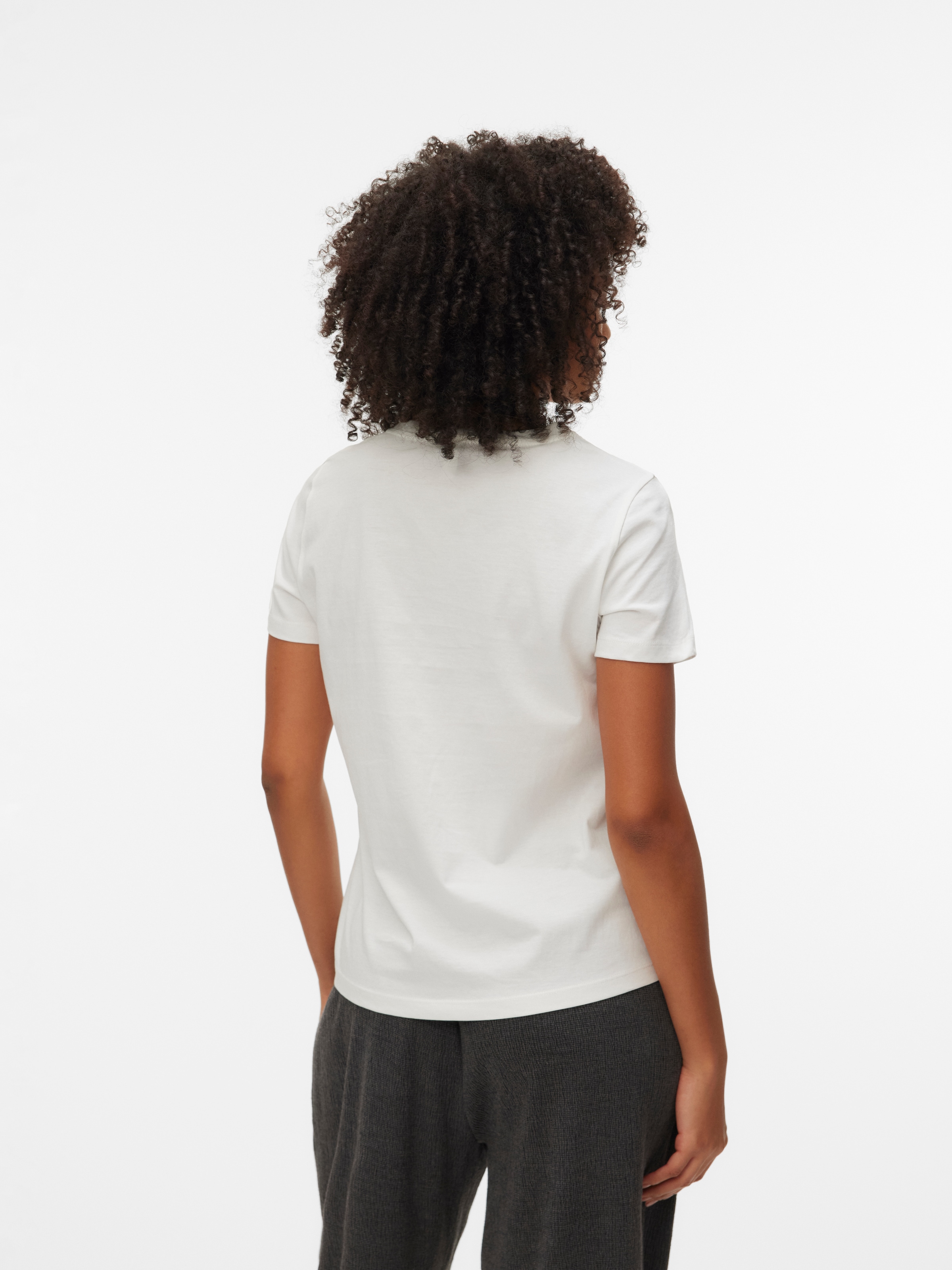 Vero Moda Kurzarmshirt »VMKILANO S/S O-NECK T-SHIRT JRS BTQ« Baumwolle, regular fit