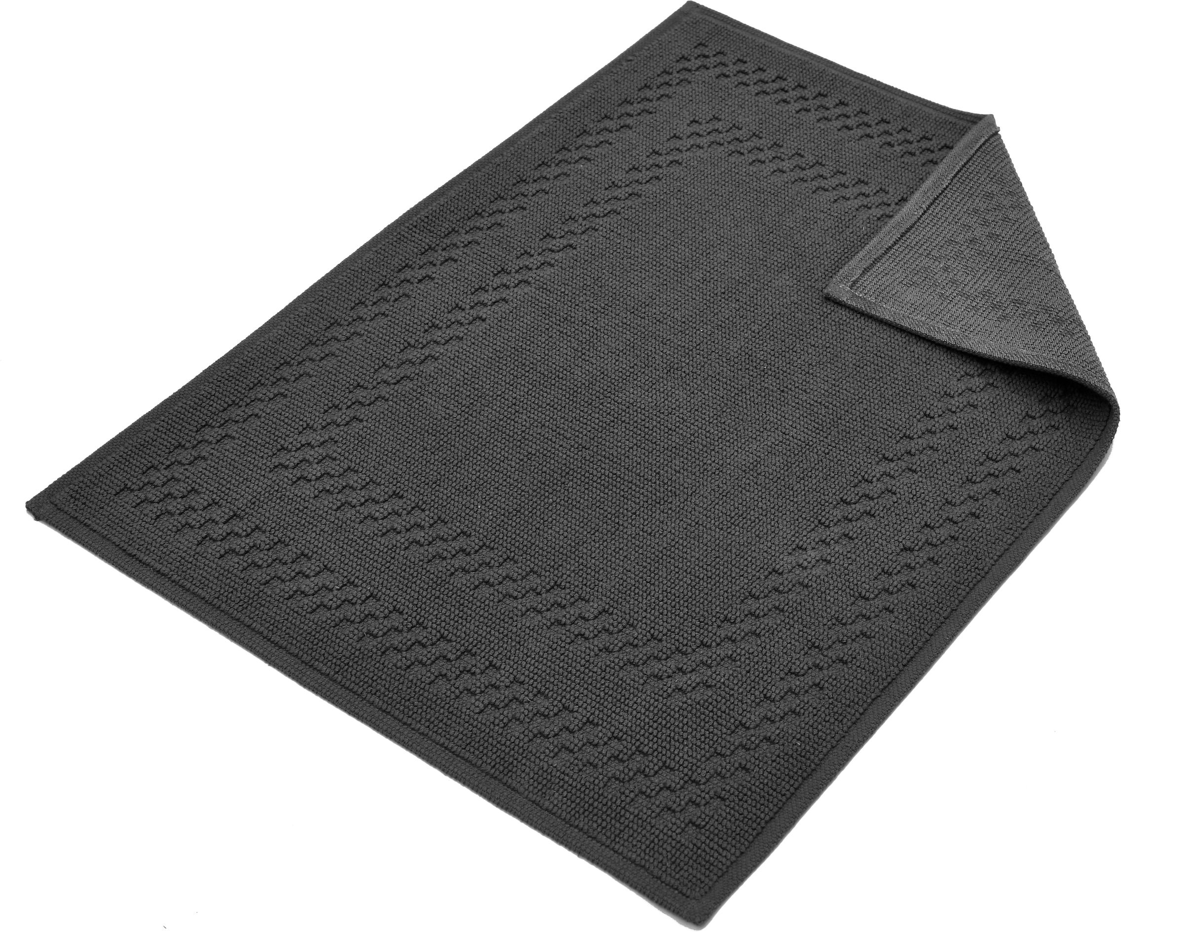GOODproduct Badematte »Regona, 2 tlg. Hotelmatten-Set, 50x70 cm« Höhe 5 mm rutschhemmend beschichtet schnell trocknend 2-teiliges Set, einfarbig, Badematten Set, 100% Baumwolle